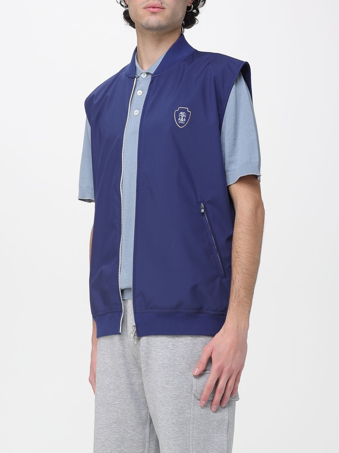 Brunello Cucinelli Brunello Cucinelli Polo Shirt Men Blue Size US L / EU 52-54 / 3 - 4 Thumbnail