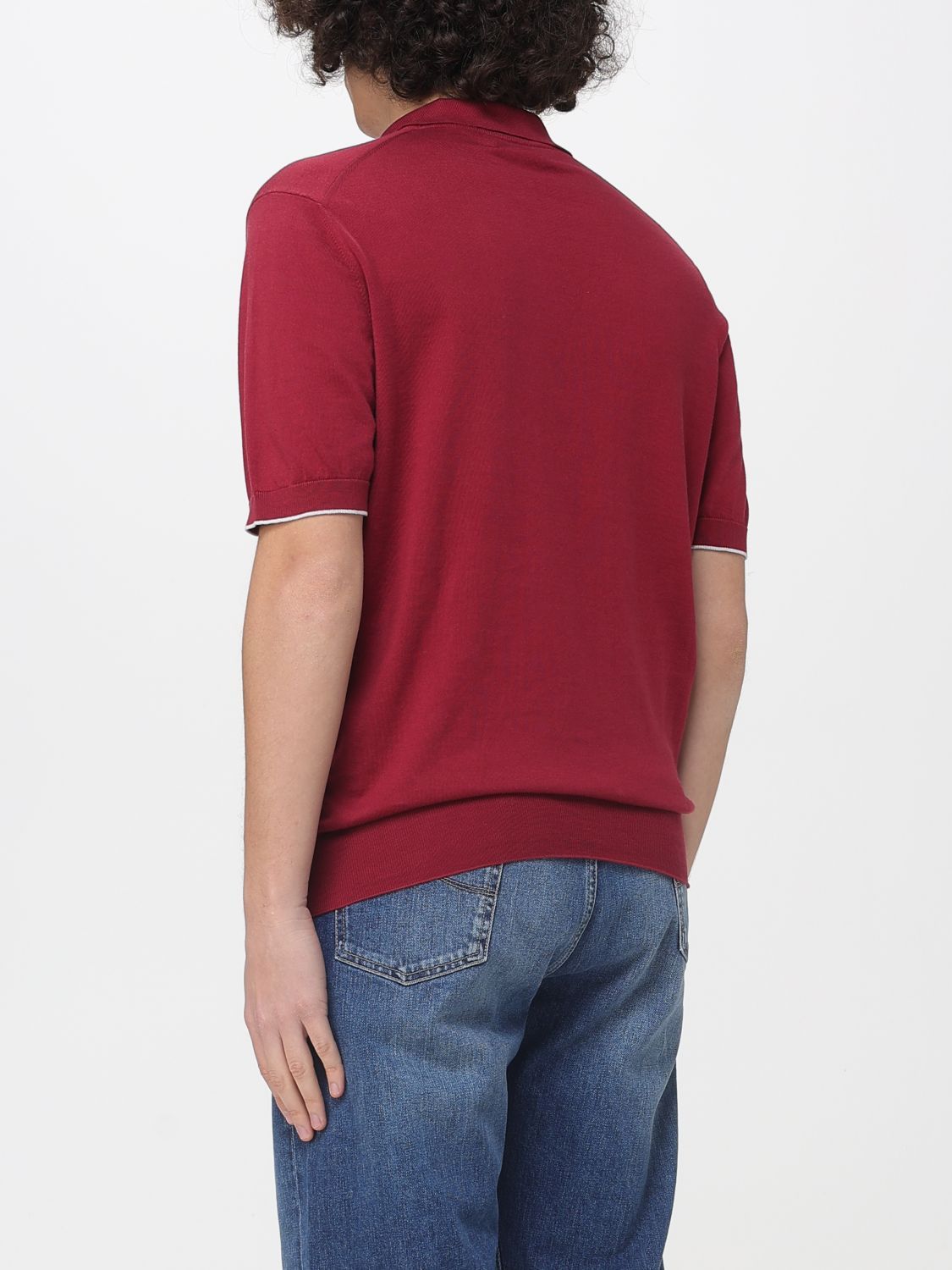 Brunello Cucinelli Brunello Cucinelli Polo Shirt Men Red Size US XL / EU 56 / 4 - 3 Thumbnail