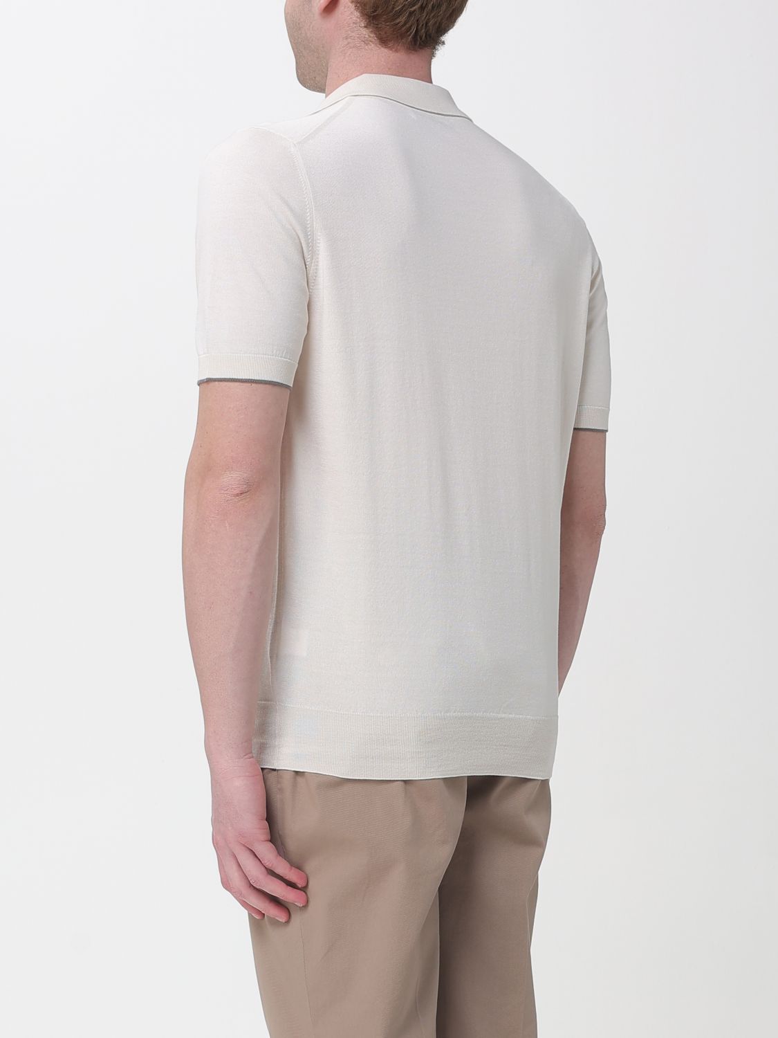 Brunello Cucinelli Brunello Cucinelli Polo Shirt Men White Size US L / EU 52-54 / 3 - 3 Thumbnail