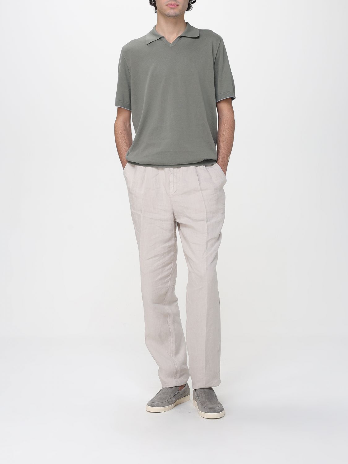 Brunello Cucinelli Polo Shirt Men Green