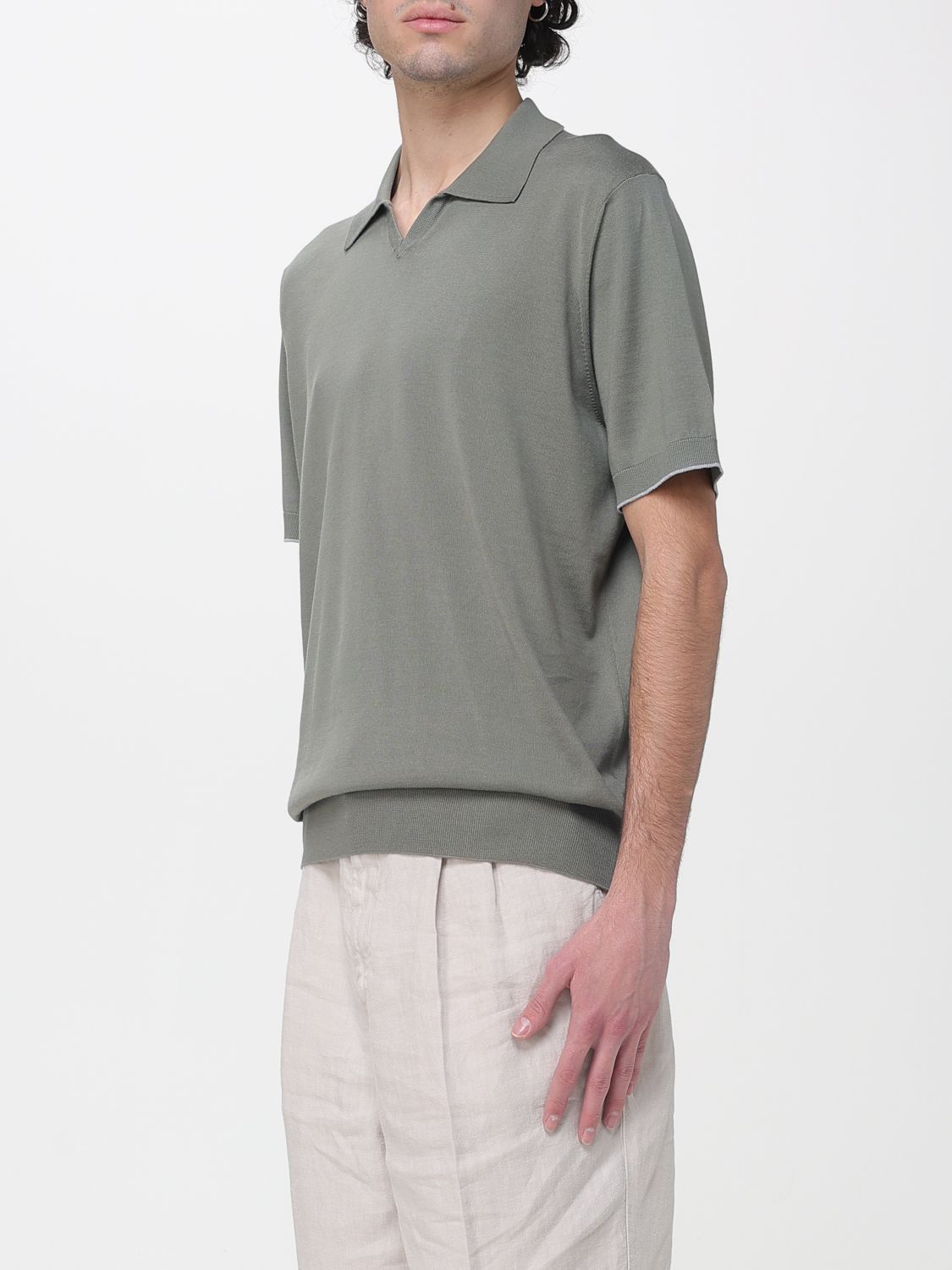 Brunello Cucinelli Polo Shirt Men Green