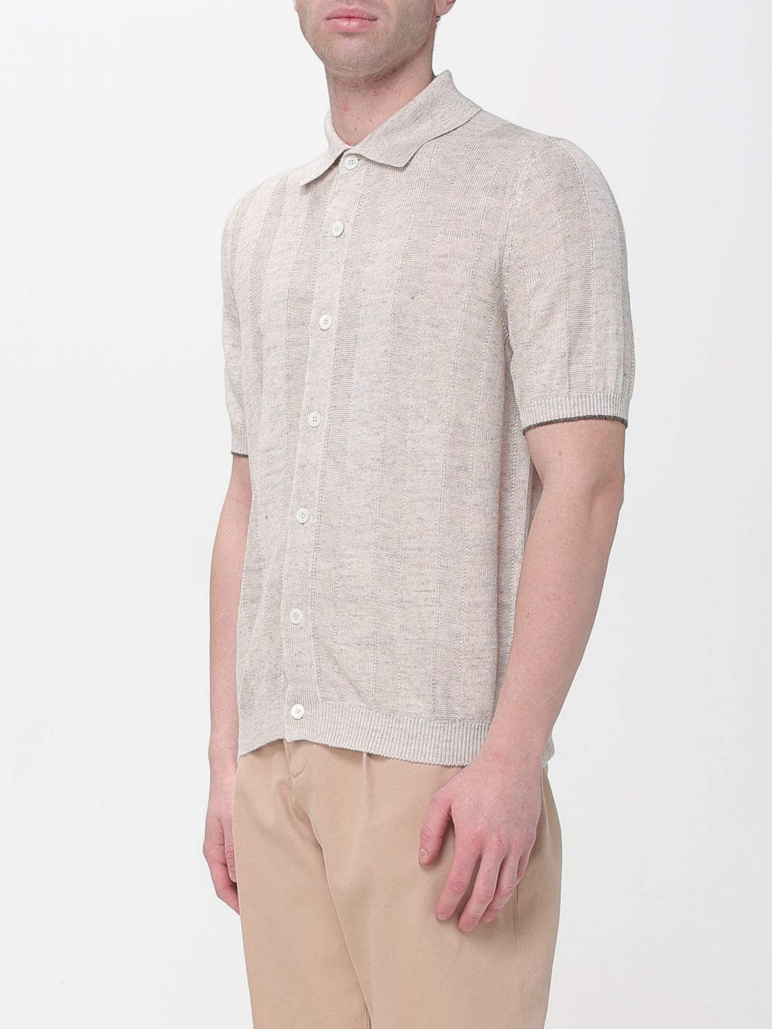 Brunello Cucinelli Brunello Cucinelli Shirt Men Brown Size US XL / EU 56 / 4 - 4 Thumbnail
