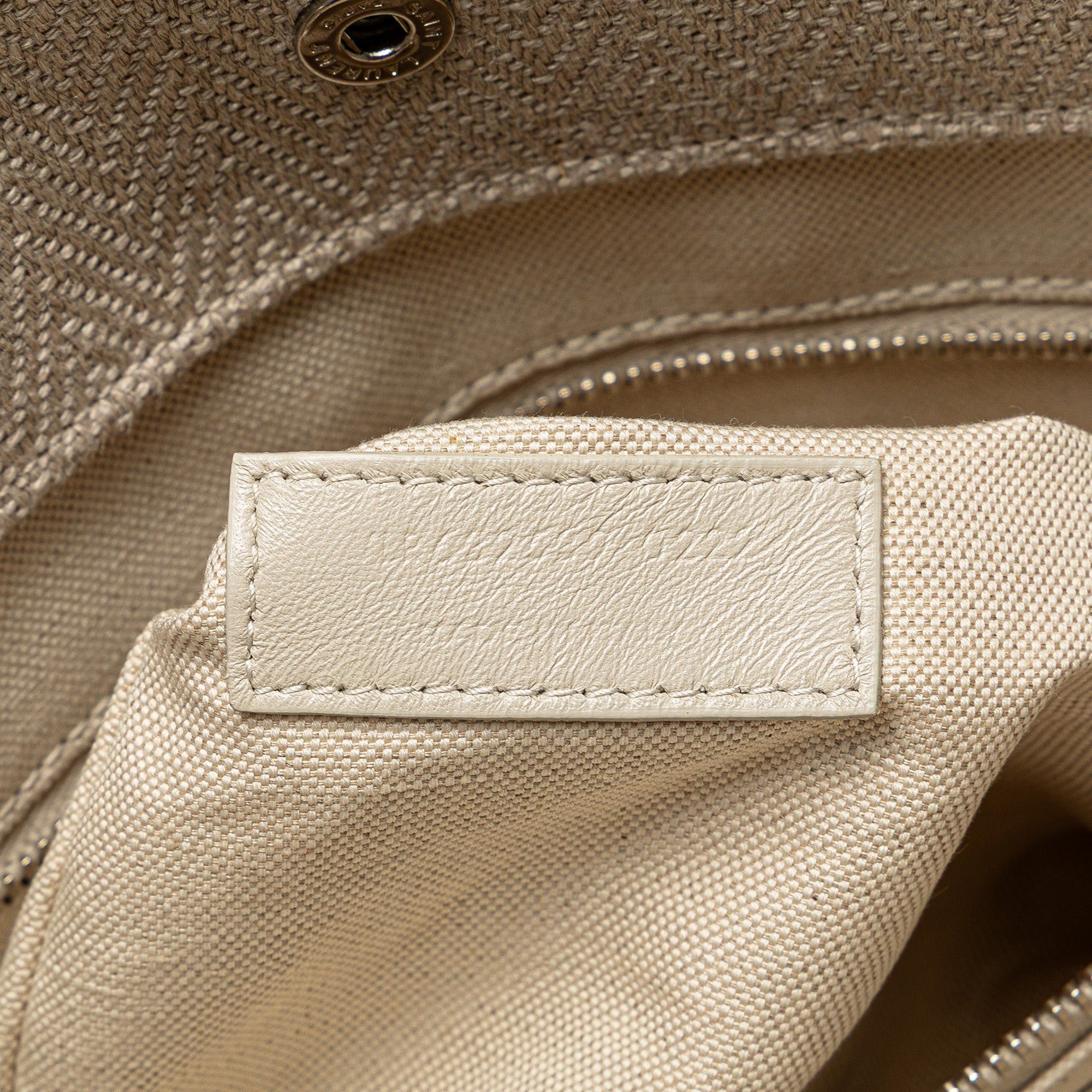 Saint Laurent Paris Canvas Rive Gauche North South Tote Size ONE SIZE - 6 Thumbnail
