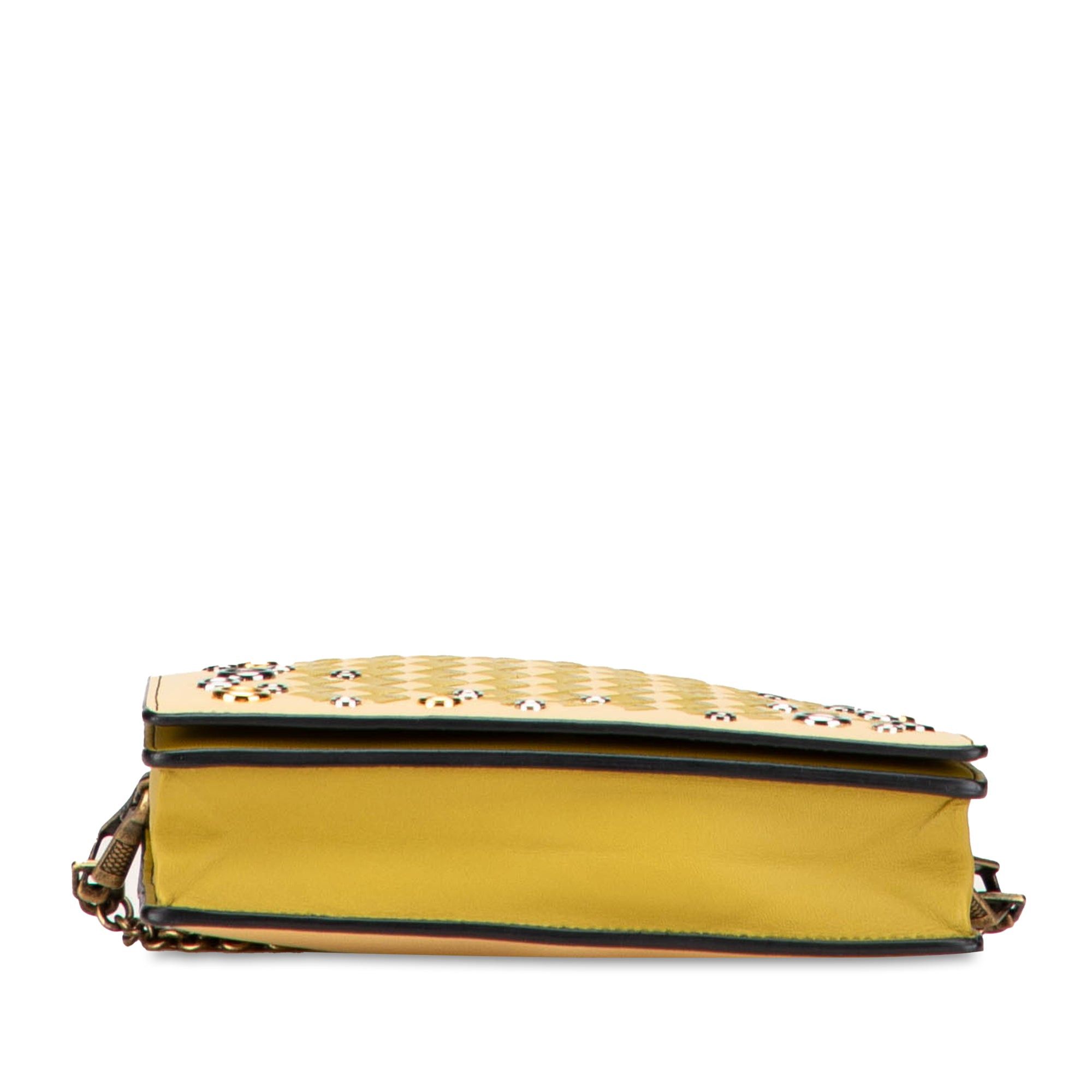 Bottega Veneta Nappa Intrecciato Studded Wallet on Chain Size ONE SIZE - 3 Thumbnail