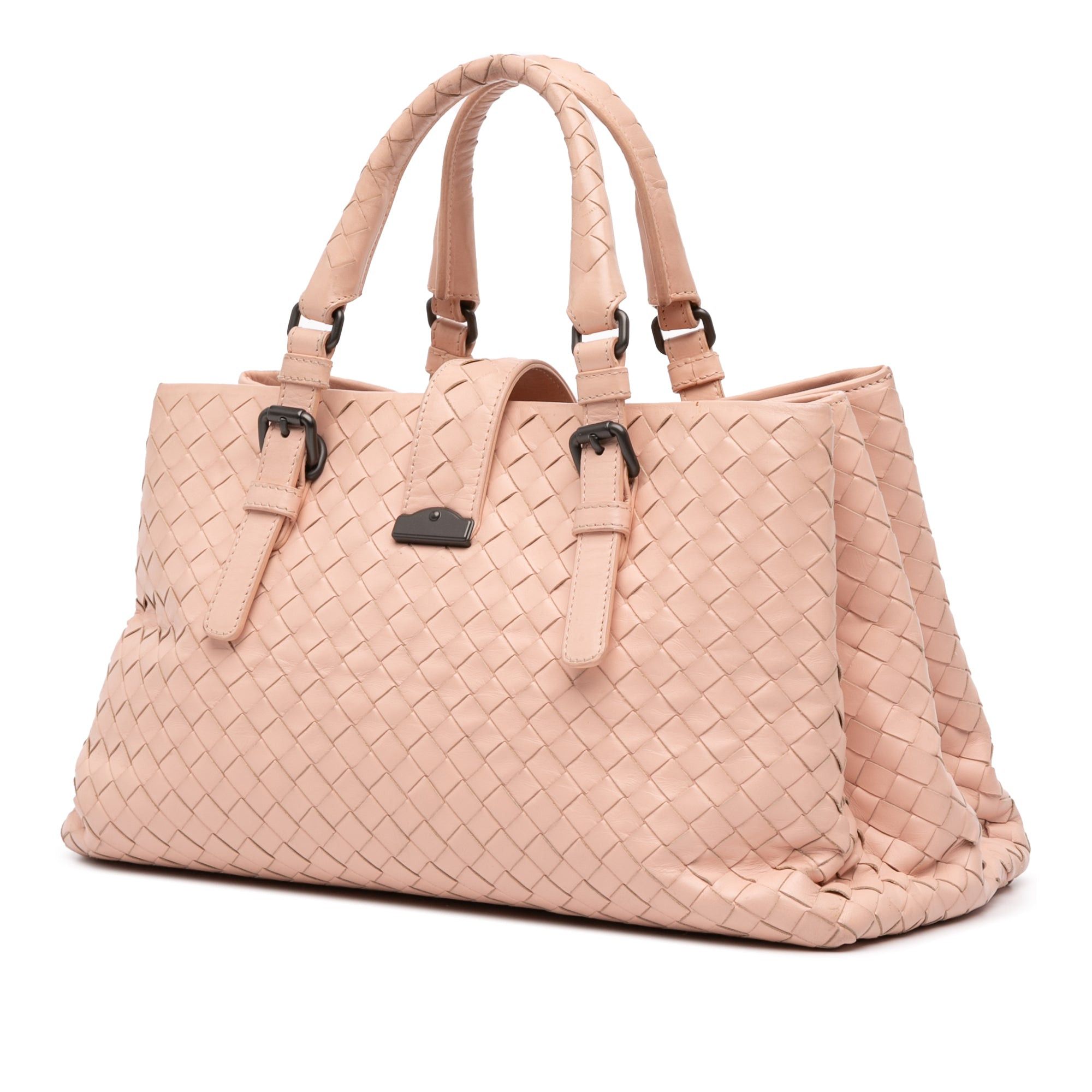 Small Nappa Intrecciato Roma Satchel