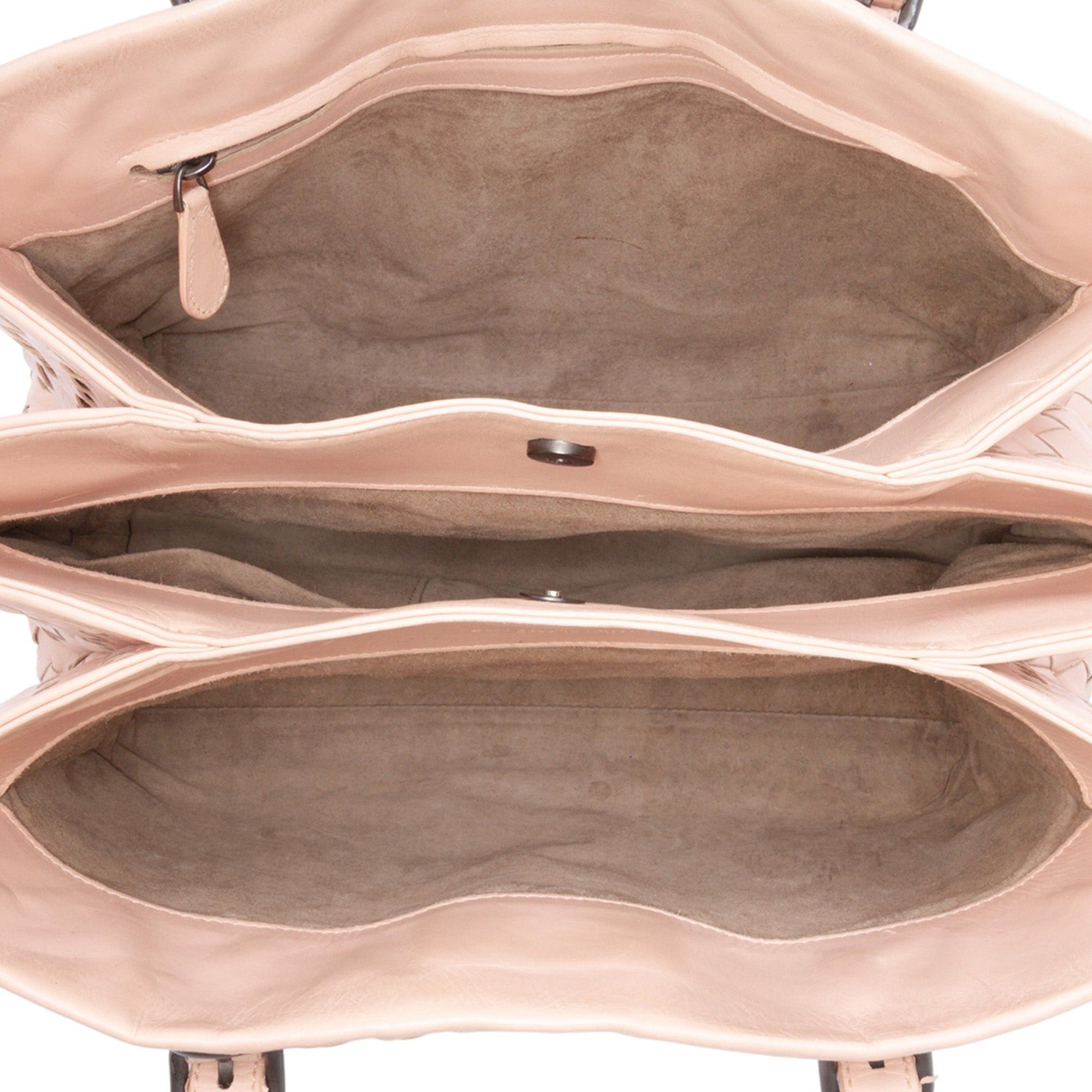 Small Nappa Intrecciato Roma Satchel