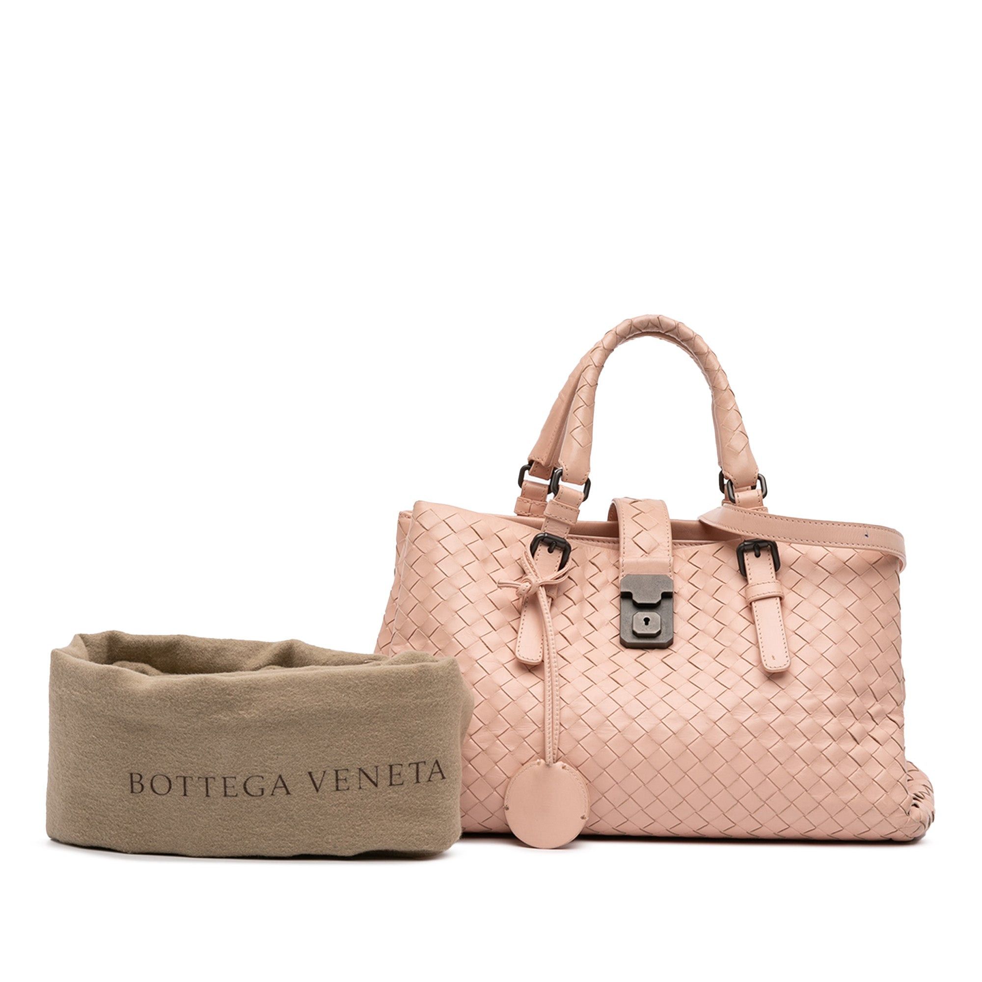 Small Nappa Intrecciato Roma Satchel