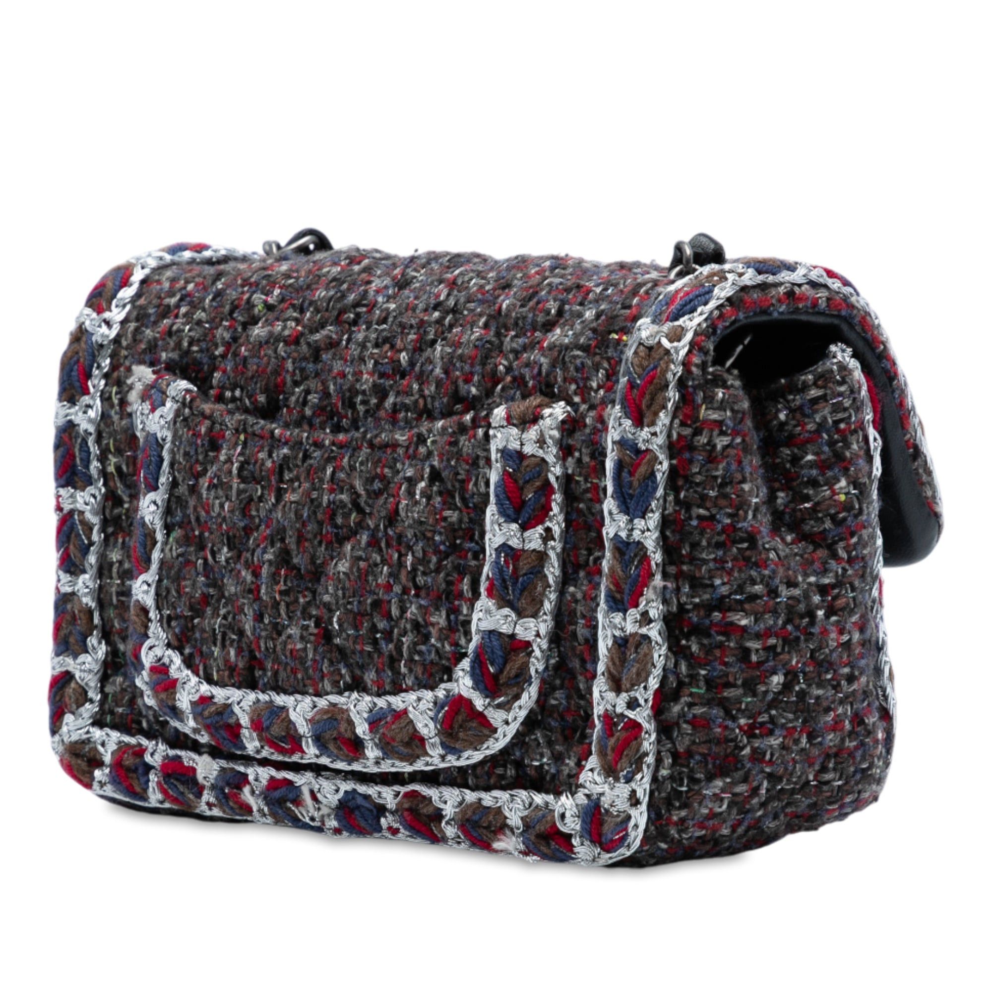 Chanel Mini Rectangular Classic Tweed Braided Single Flap Size ONE SIZE - 2 Thumbnail