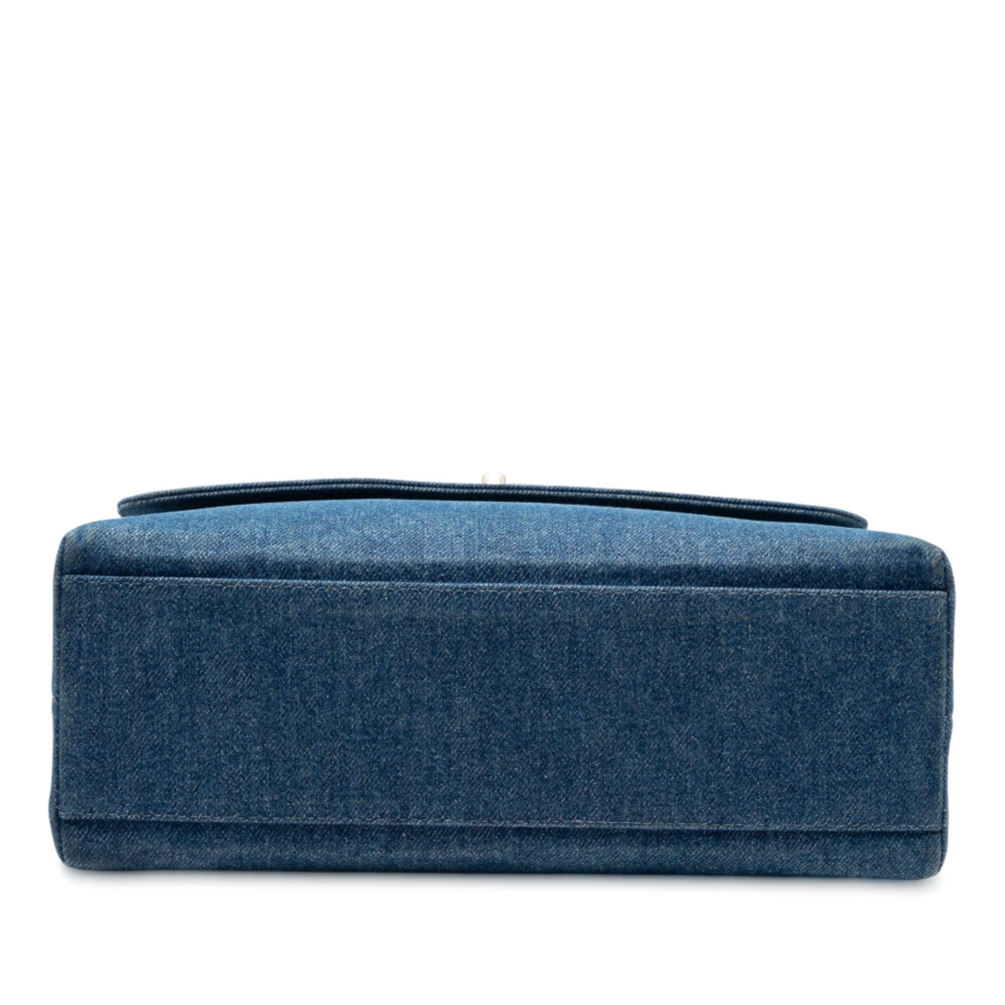 Chanel CC Denim Kelly Top Handle Bag Size ONE SIZE - 3 Thumbnail