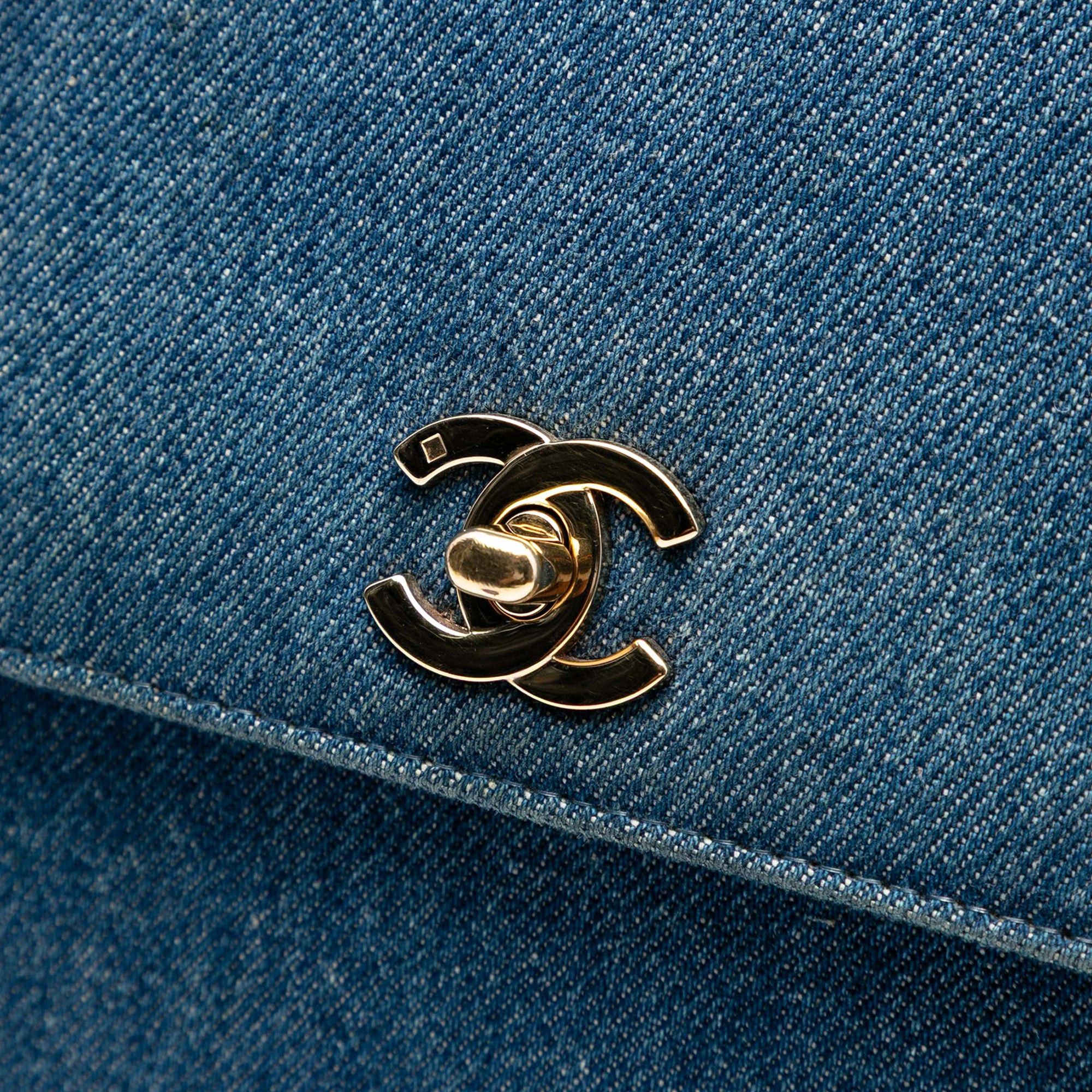Chanel CC Denim Kelly Top Handle Bag Size ONE SIZE - 6 Thumbnail