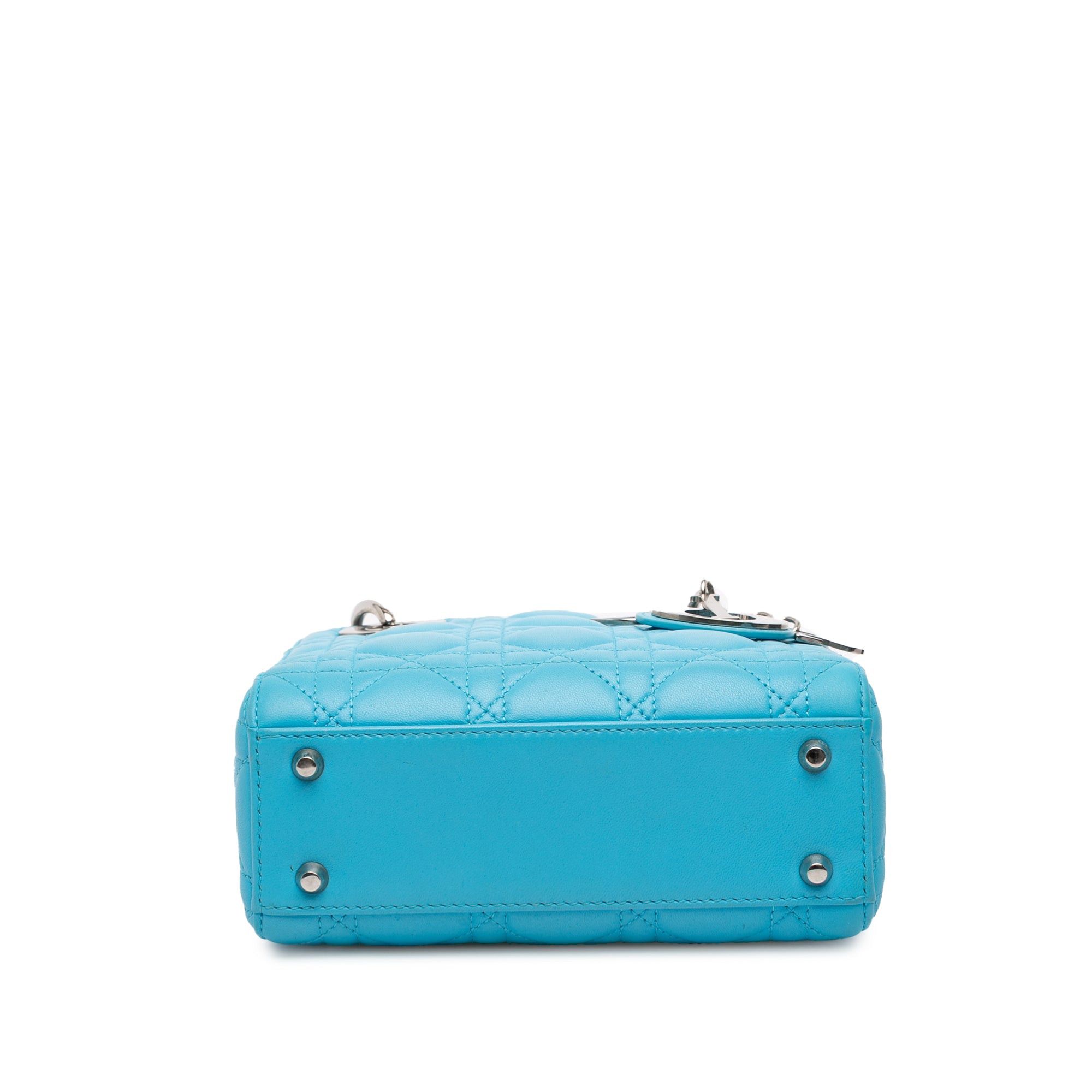 Dior Mini Lambskin Cannage Lady Dior Size ONE SIZE - 3 Thumbnail