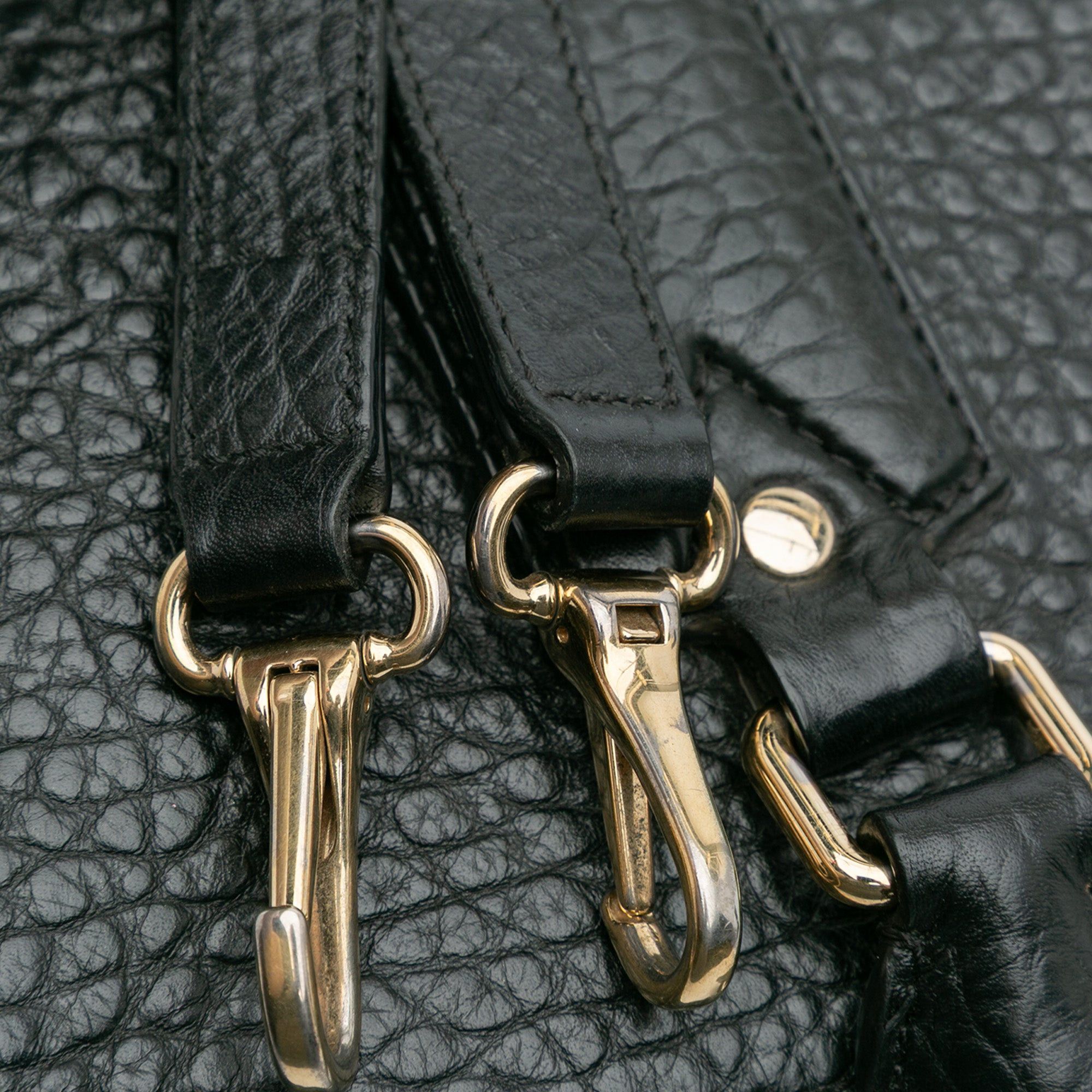 Burberry Medium Grained Leather Clifton Satchel Size ONE SIZE - 10 Thumbnail