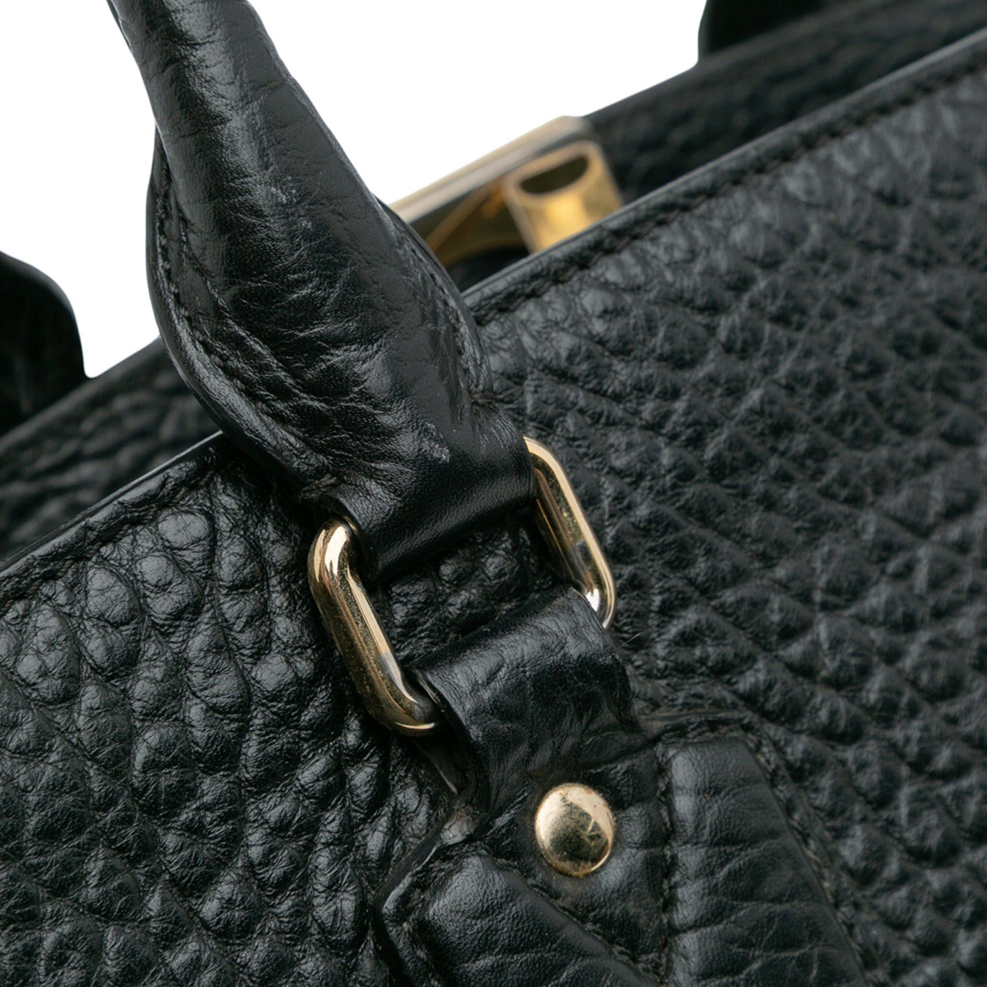 Burberry Medium Grained Leather Clifton Satchel Size ONE SIZE - 9 Thumbnail