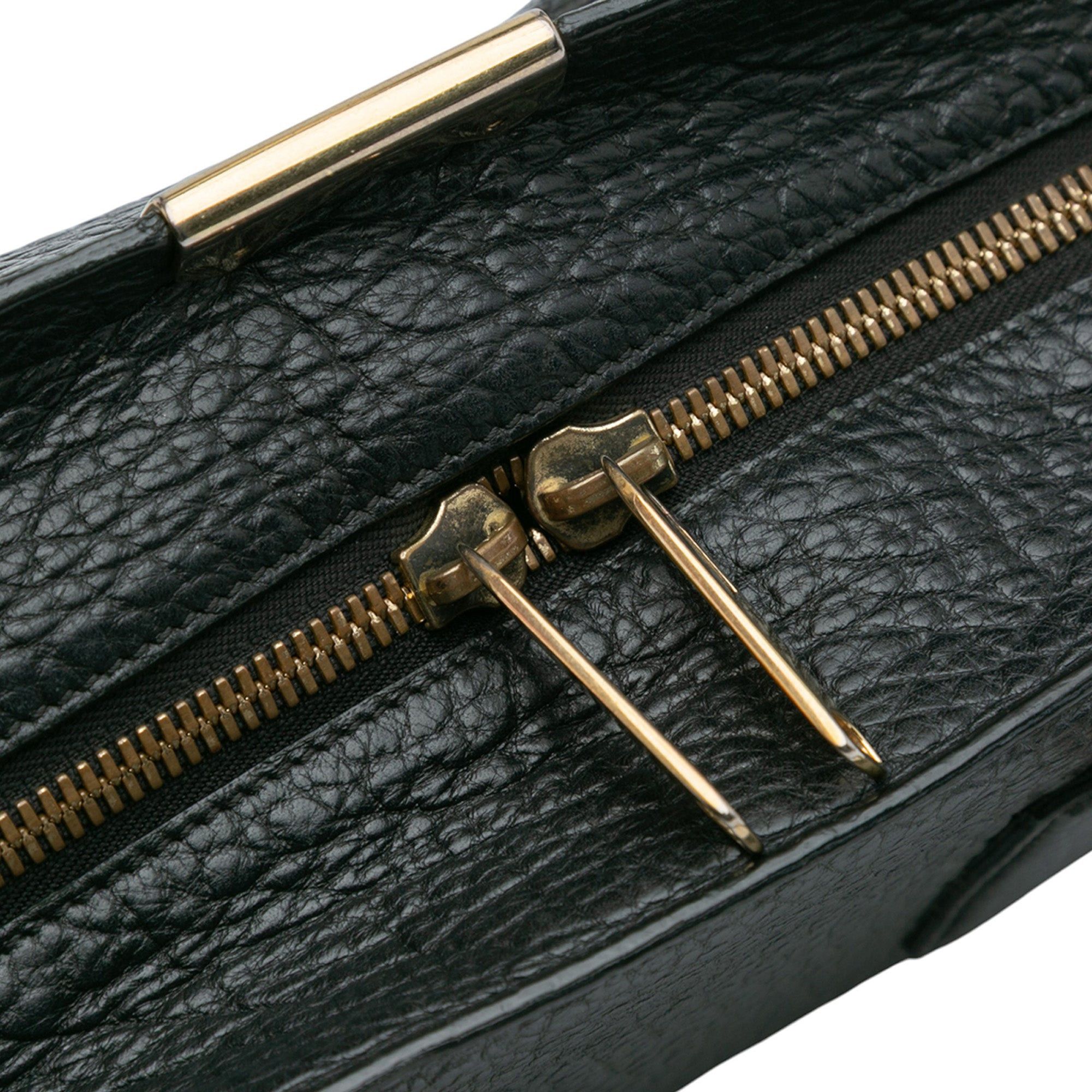 Burberry Medium Grained Leather Clifton Satchel Size ONE SIZE - 7 Thumbnail