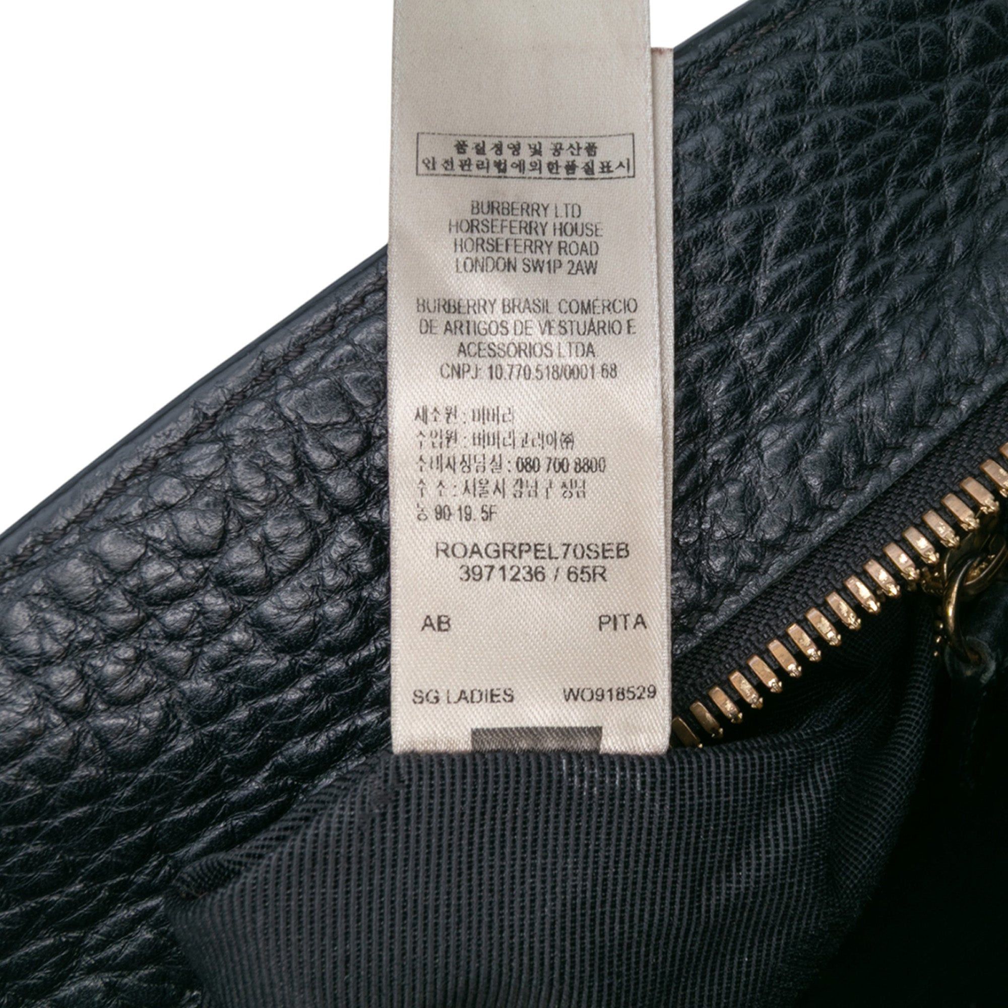 Burberry Medium Grained Leather Clifton Satchel Size ONE SIZE - 6 Thumbnail