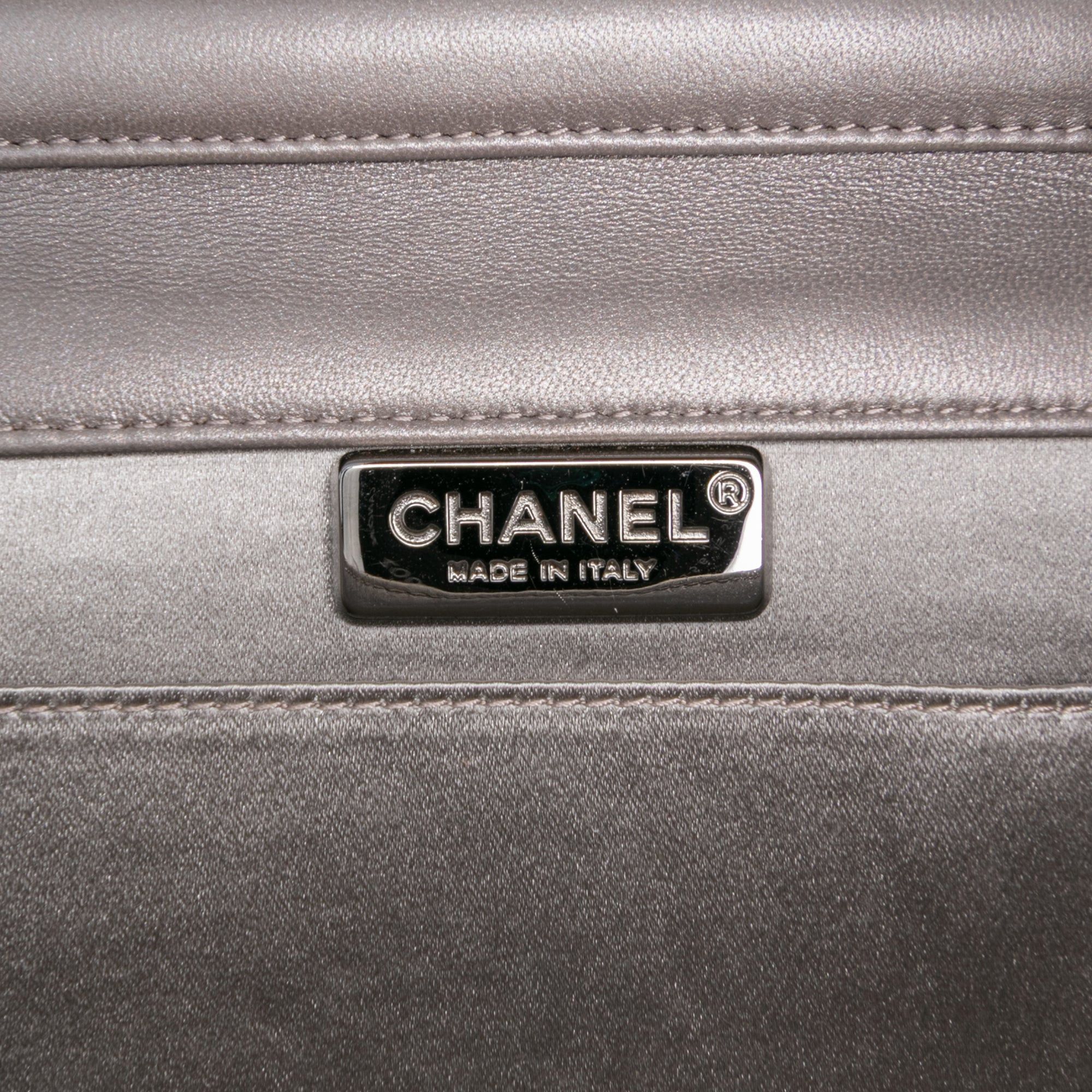 Chanel Small Lambskin Chocolate Bar CC Piercing Studded Chain Flap Size ONE SIZE - 5 Thumbnail