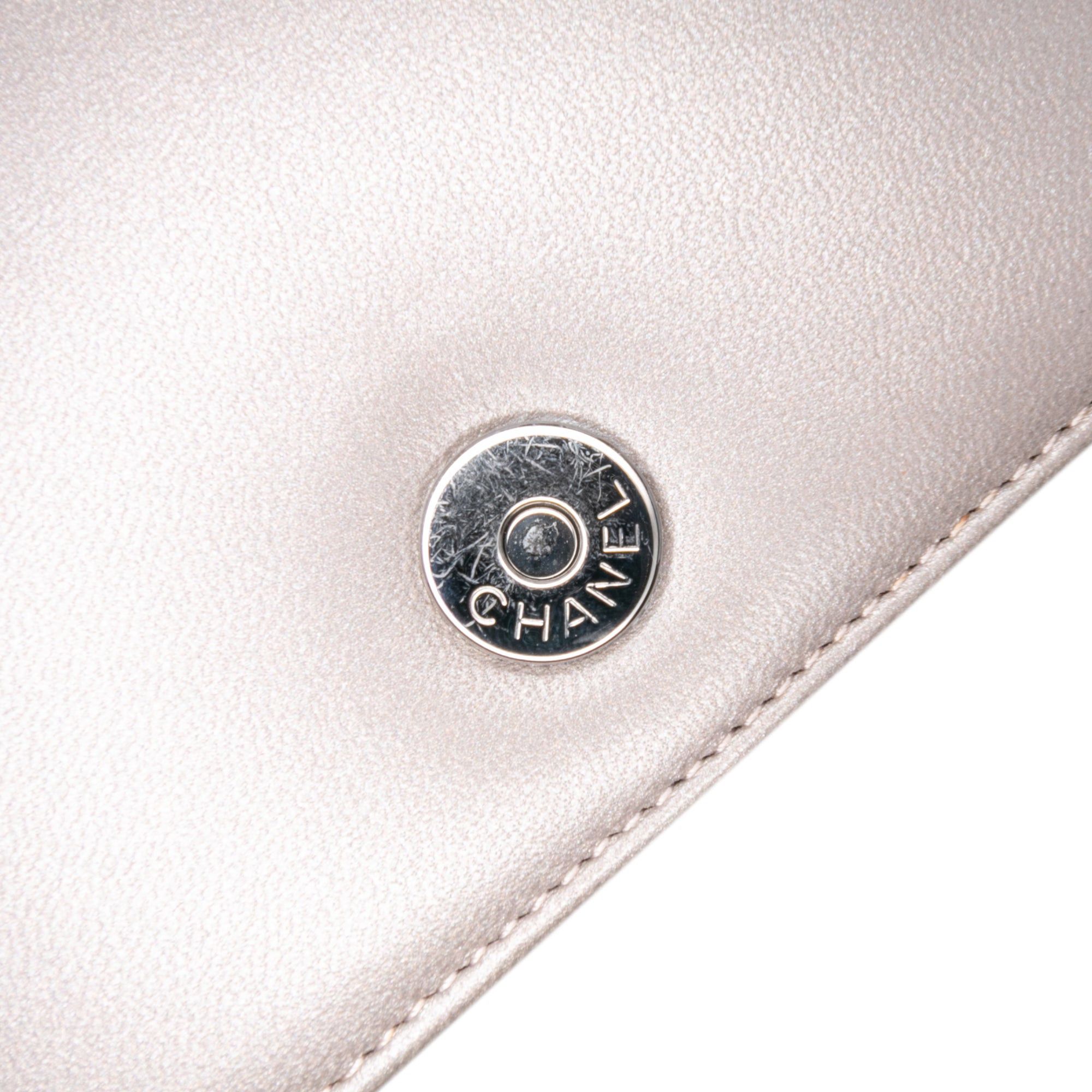 Chanel Small Lambskin Chocolate Bar CC Piercing Studded Chain Flap Size ONE SIZE - 7 Thumbnail