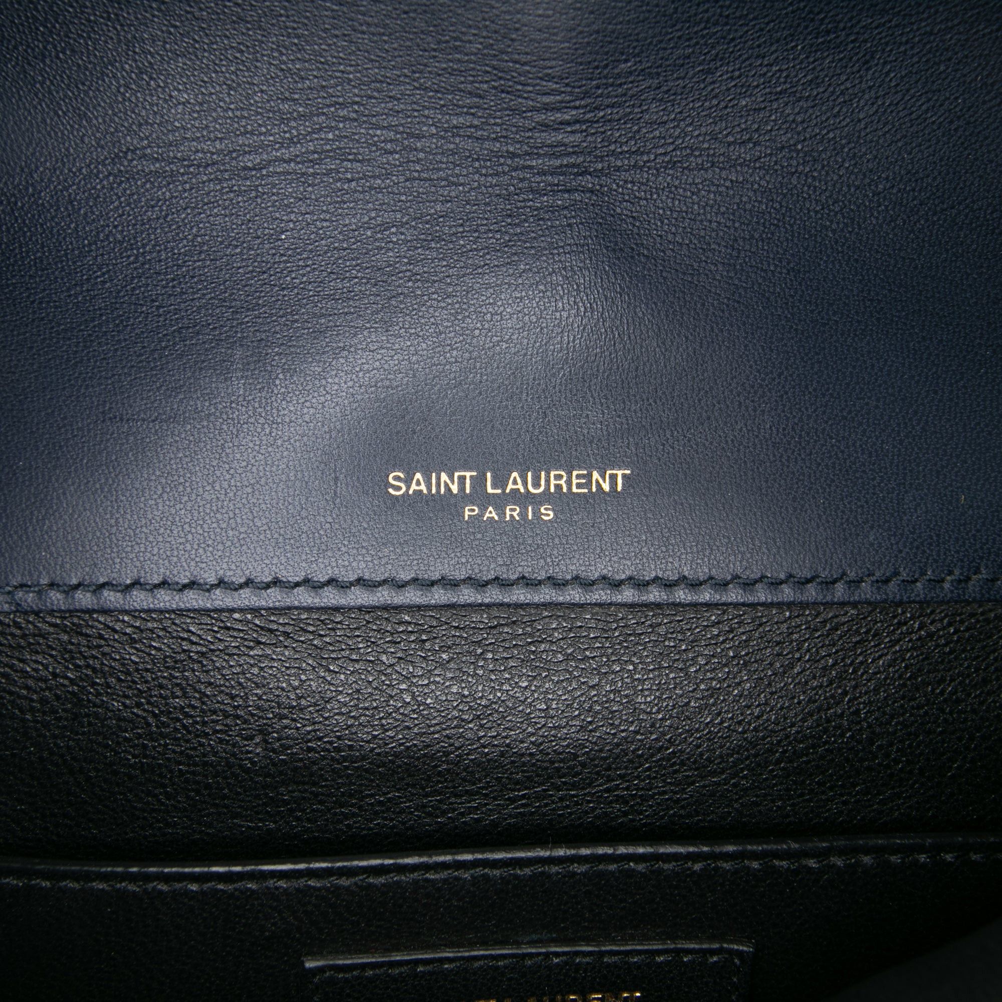 Saint Laurent Paris Medium Lambskin Monogram Vicky Chain Bag Size ONE SIZE - 5 Thumbnail