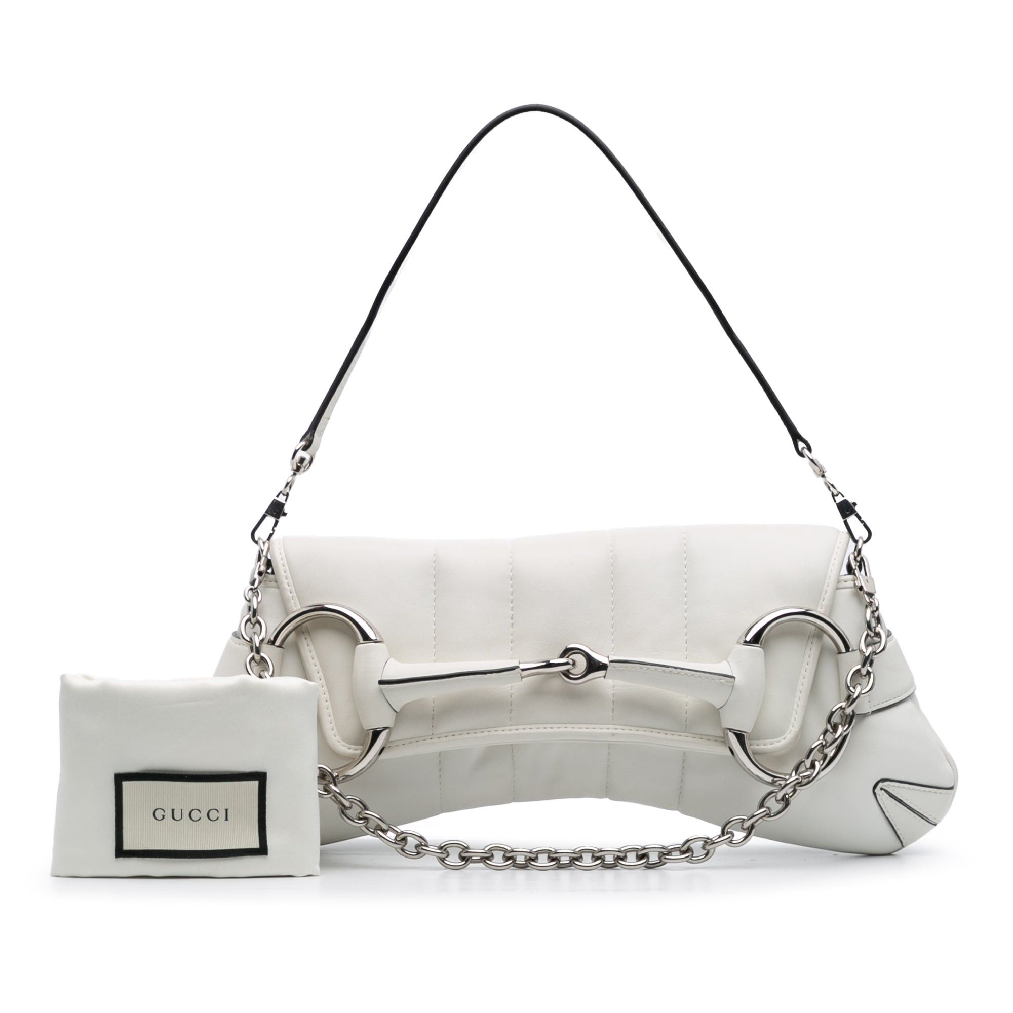 Gucci Small Leather Horsebit Chain Satchel Size ONE SIZE - 11 Thumbnail