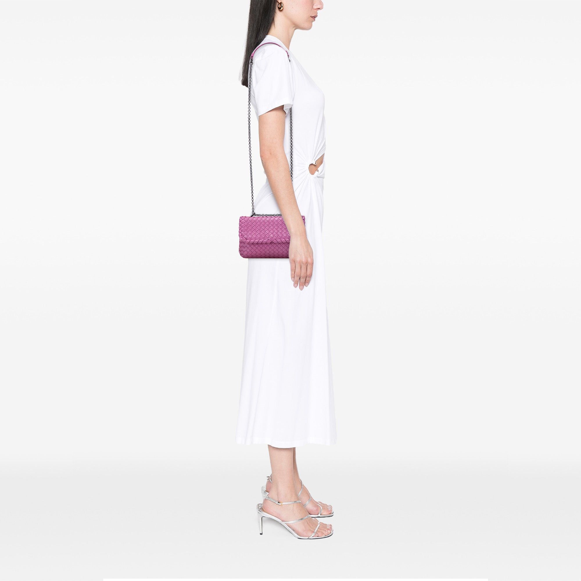 Bottega Veneta Baby Nappa Intrecciato Olimpia Crossbody Size ONE SIZE - 10 Thumbnail