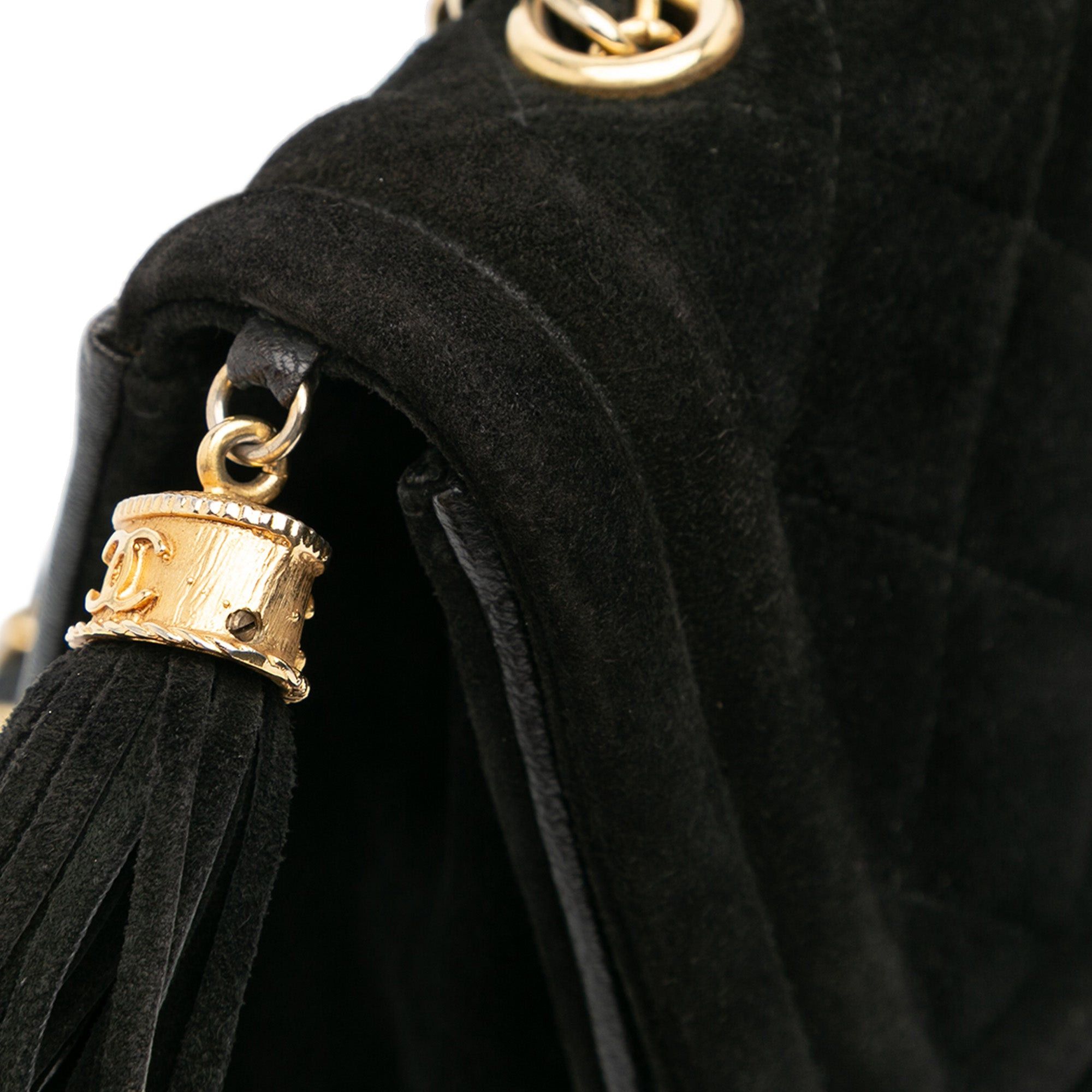Chanel Quilted Suede Tassel Flap Size ONE SIZE - 8 Thumbnail