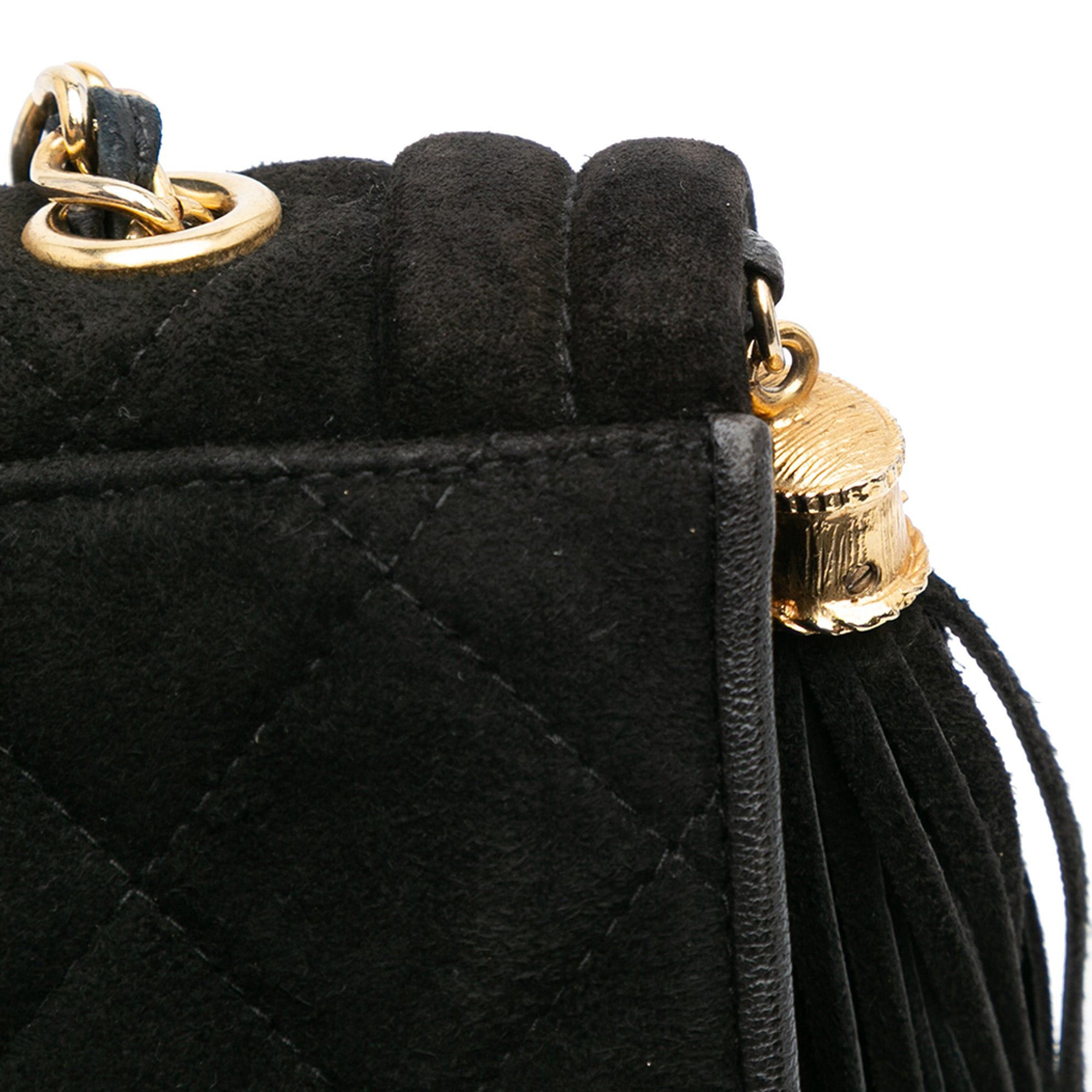 Chanel Quilted Suede Tassel Flap Size ONE SIZE - 10 Thumbnail