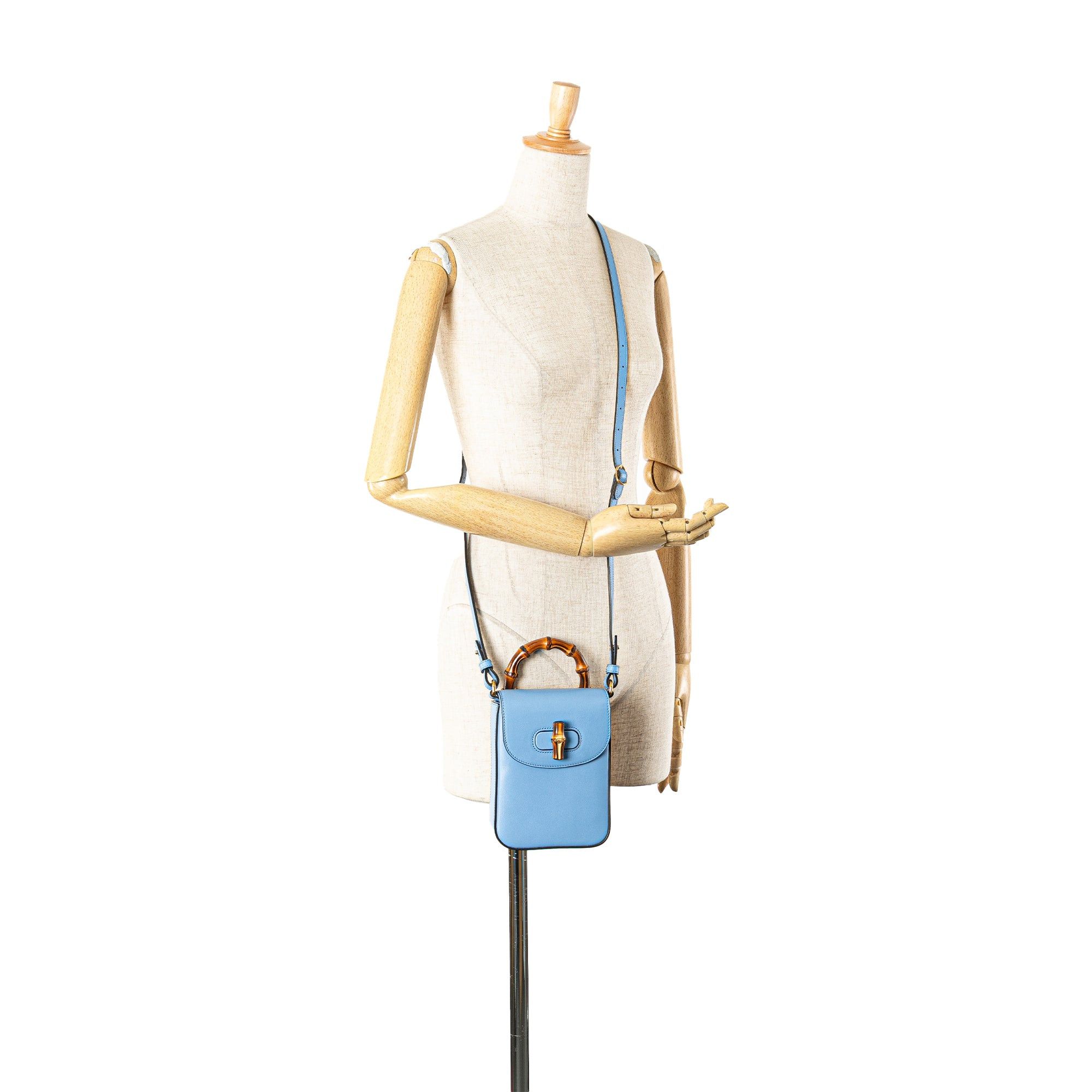 Gucci Mini Calfskin Bamboo Top Handle Bag Size ONE SIZE - 12 Thumbnail