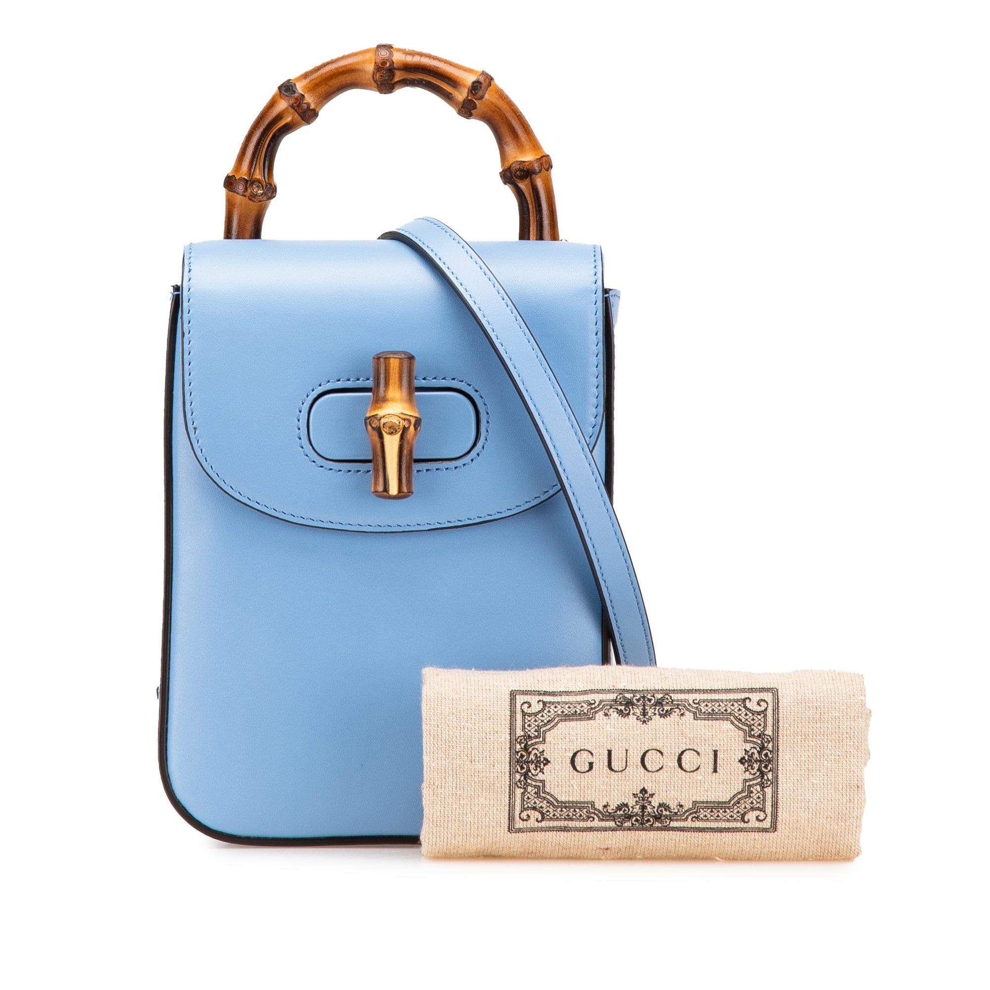 Gucci Mini Calfskin Bamboo Top Handle Bag Size ONE SIZE - 13 Thumbnail
