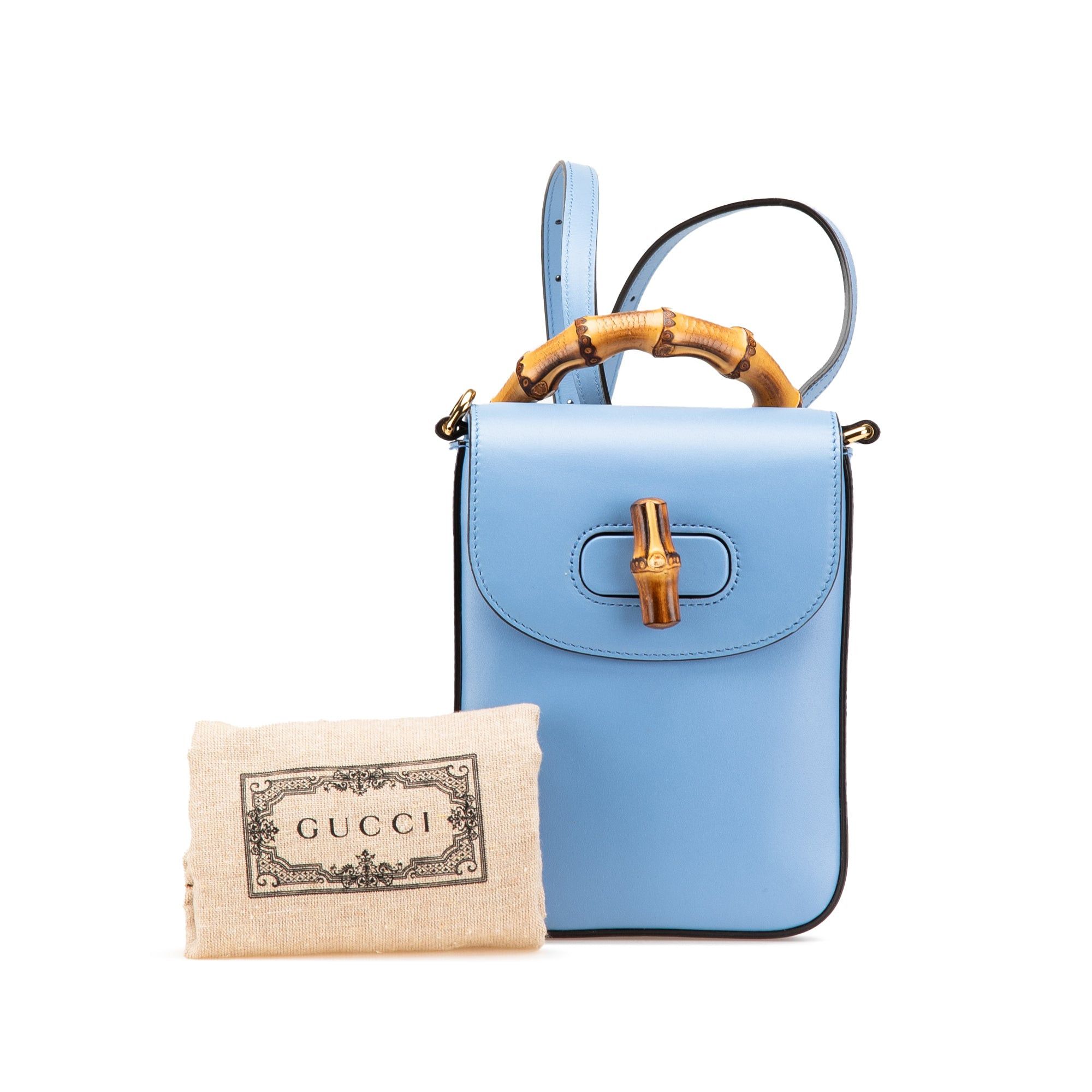 Gucci Mini Calfskin Bamboo Top Handle Bag Size ONE SIZE - 11 Thumbnail