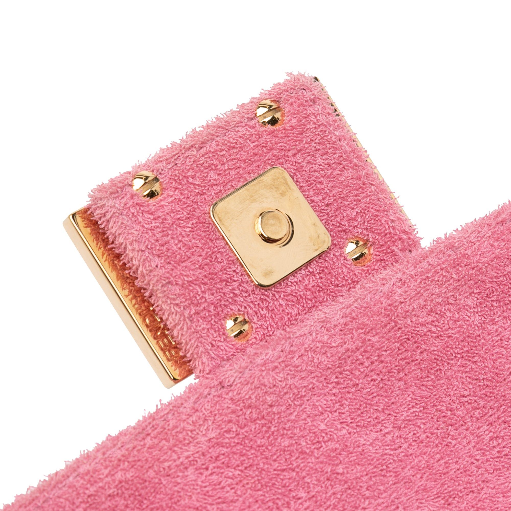 Fendi Embossed Terry Cloth FF 1974 Convertible Belt Baguette Size ONE SIZE - 7 Thumbnail