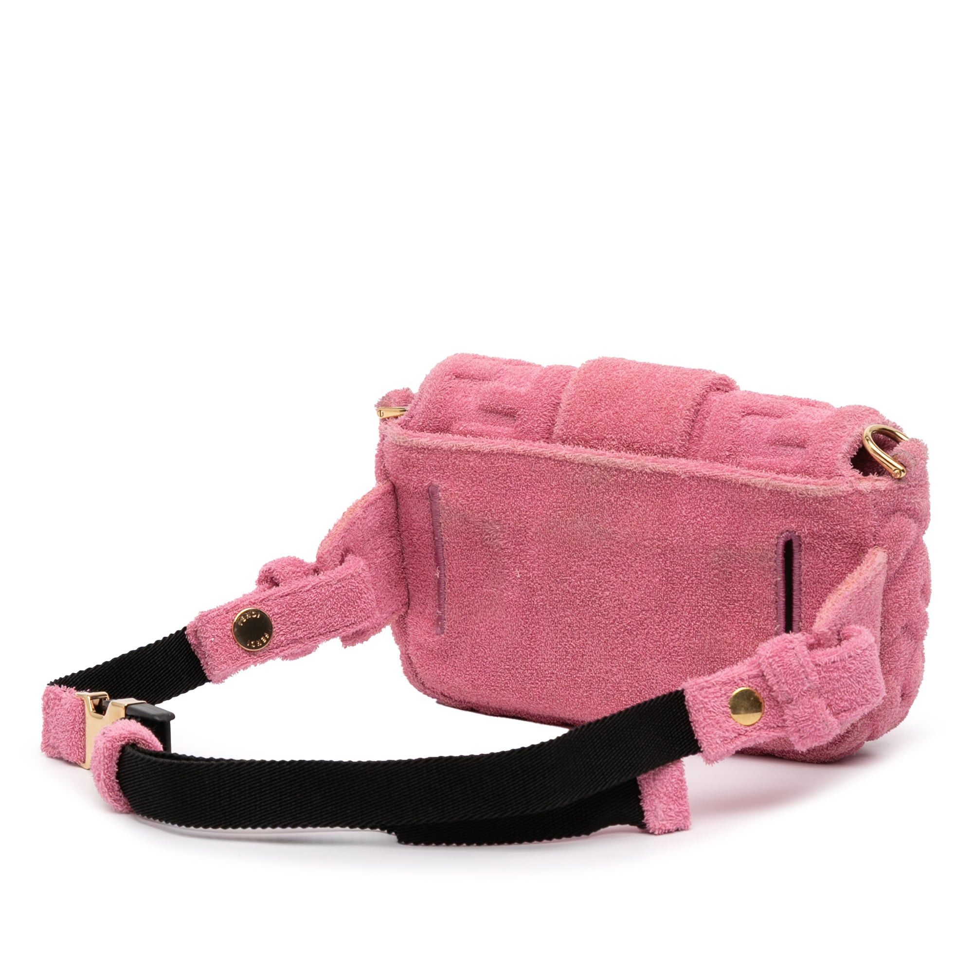Fendi Embossed Terry Cloth FF 1974 Convertible Belt Baguette Size ONE SIZE - 2 Thumbnail
