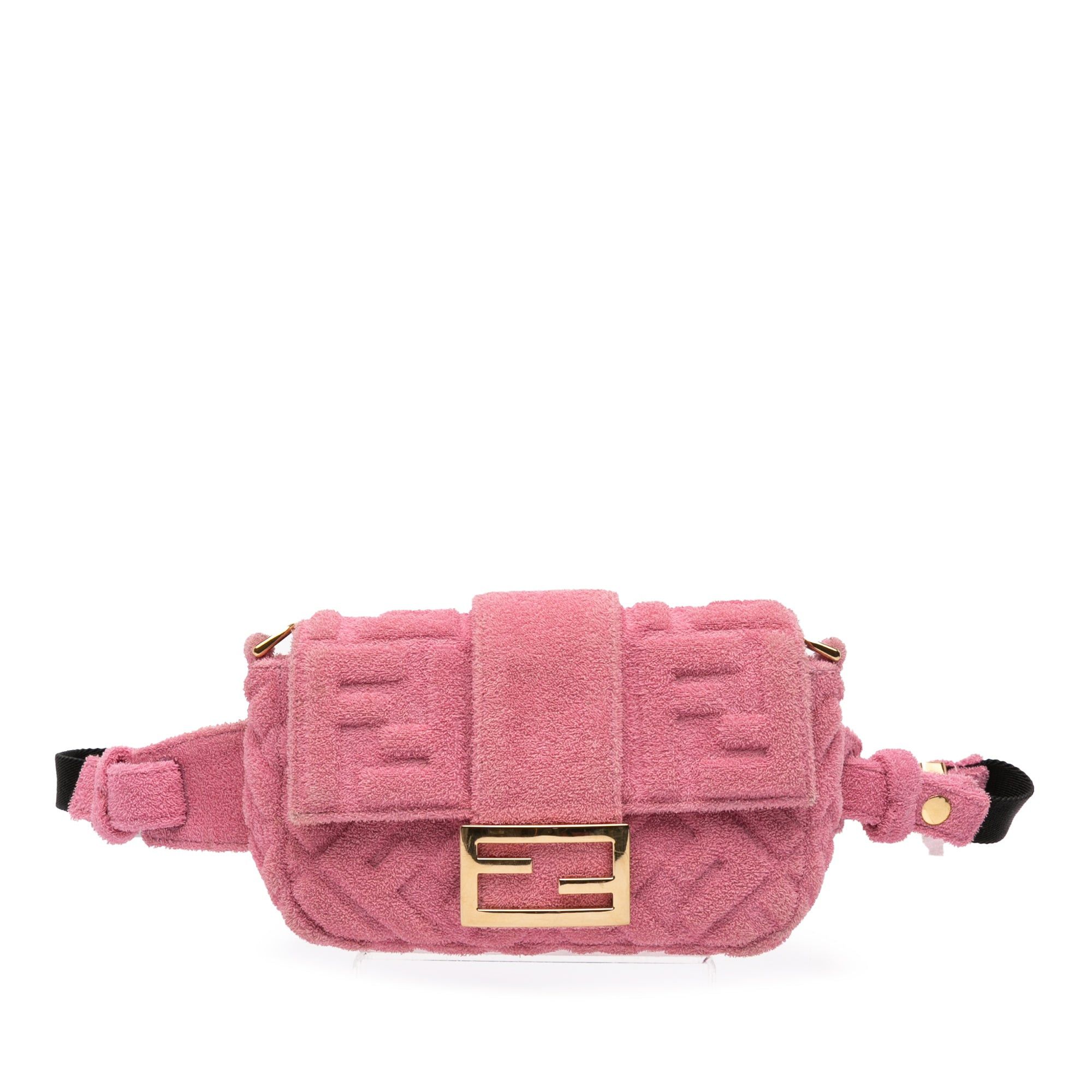 Fendi Embossed Terry Cloth FF 1974 Convertible Belt Baguette Size ONE SIZE - 11 Thumbnail