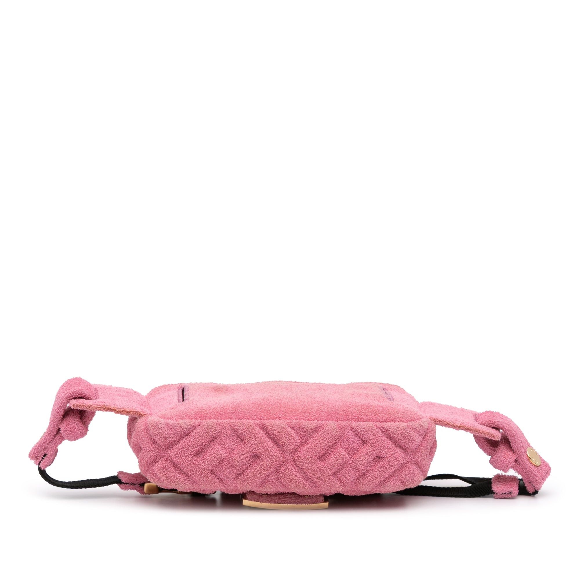Fendi Embossed Terry Cloth FF 1974 Convertible Belt Baguette Size ONE SIZE - 3 Thumbnail