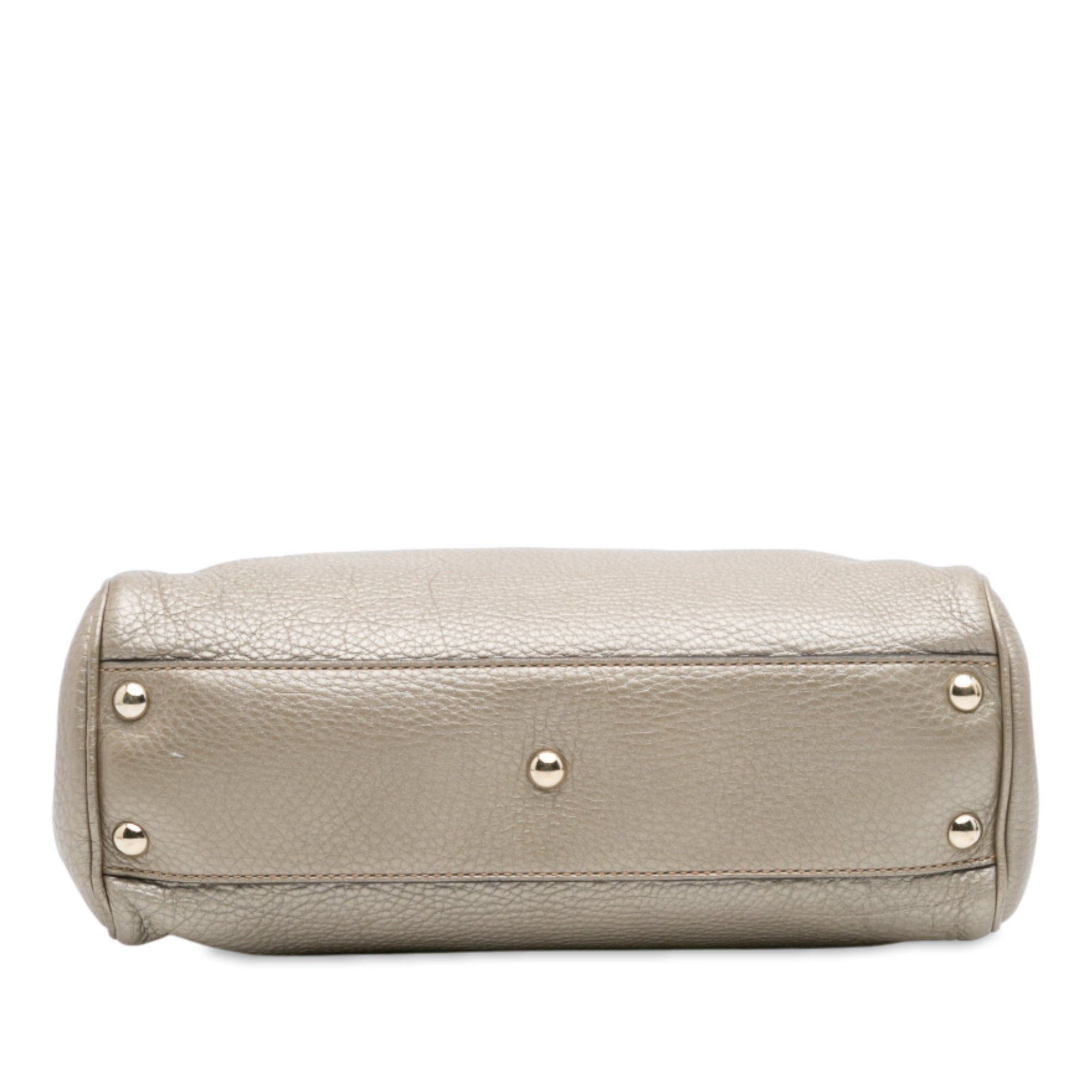 Gucci Small Calfskin Bamboo Shopper Satchel Size ONE SIZE - 3 Thumbnail