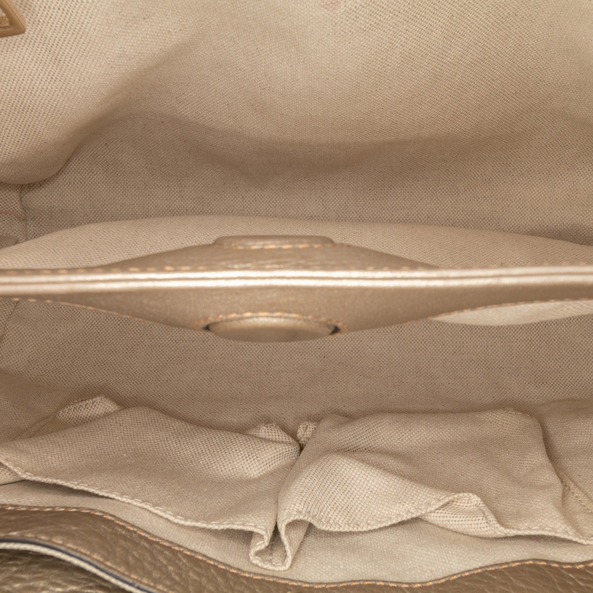 Gucci Small Calfskin Bamboo Shopper Satchel Size ONE SIZE - 4 Thumbnail