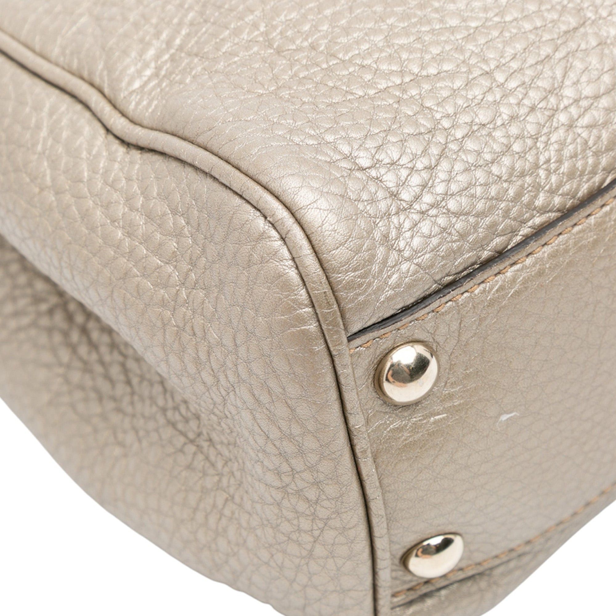 Gucci Small Calfskin Bamboo Shopper Satchel Size ONE SIZE - 7 Thumbnail
