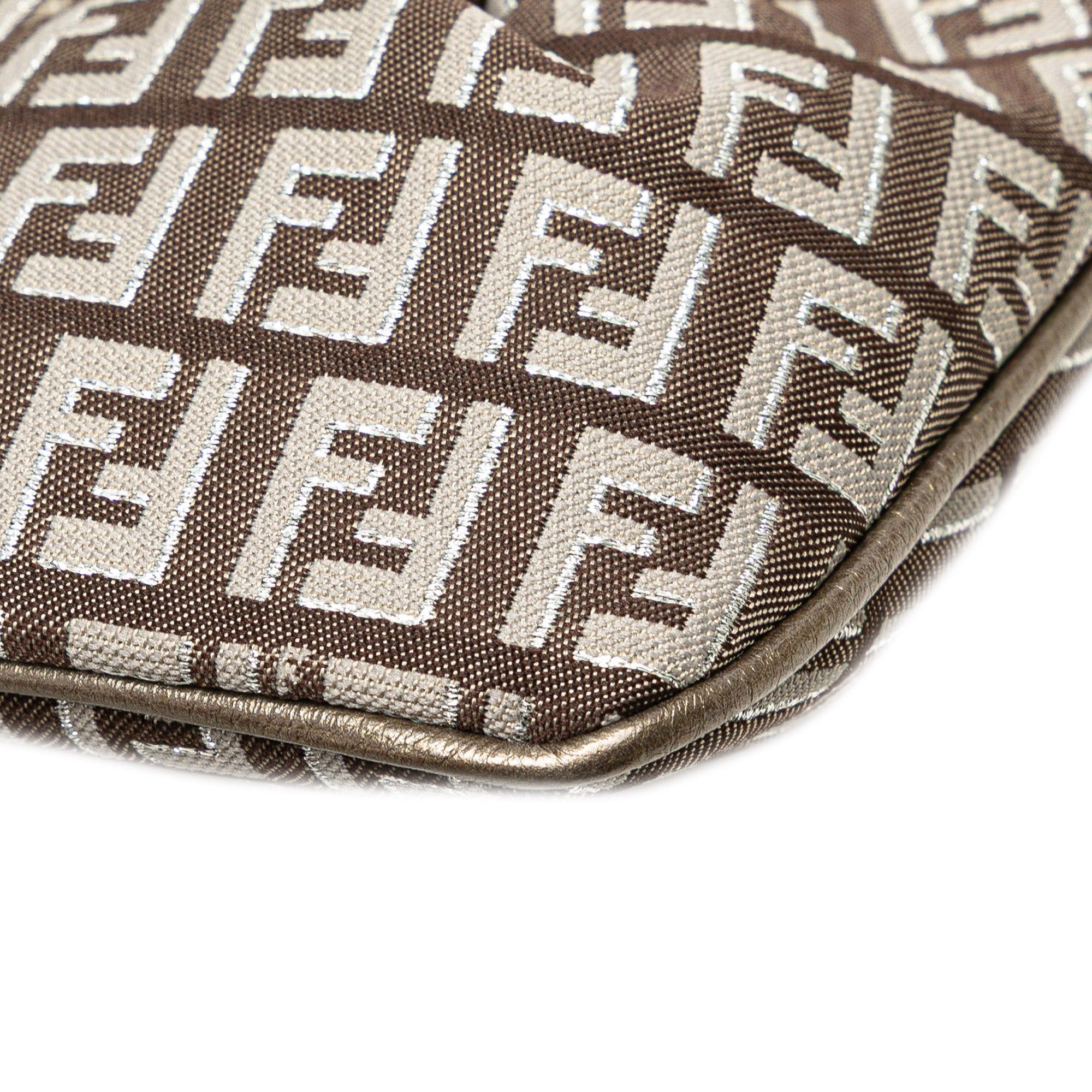 Fendi Zucchino Canvas Chain Pochette Size ONE SIZE - 7 Thumbnail