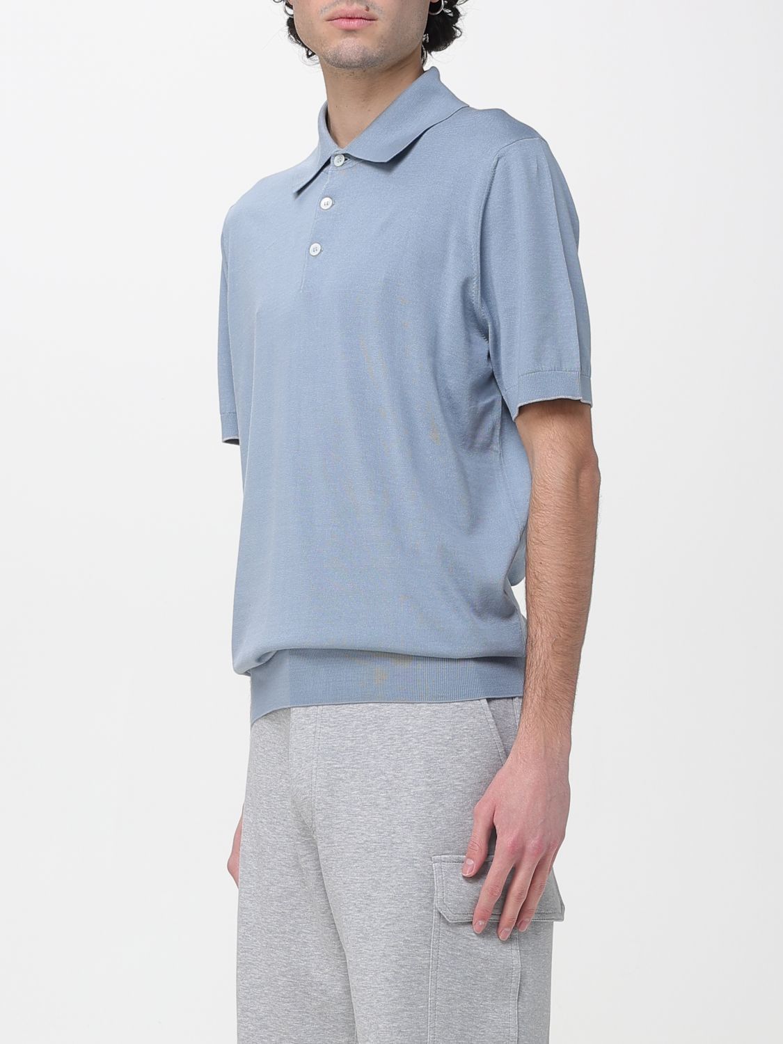 Brunello Cucinelli Brunello Cucinelli Polo Shirt Men Blue Size US M / EU 48-50 / 2 - 3 Thumbnail