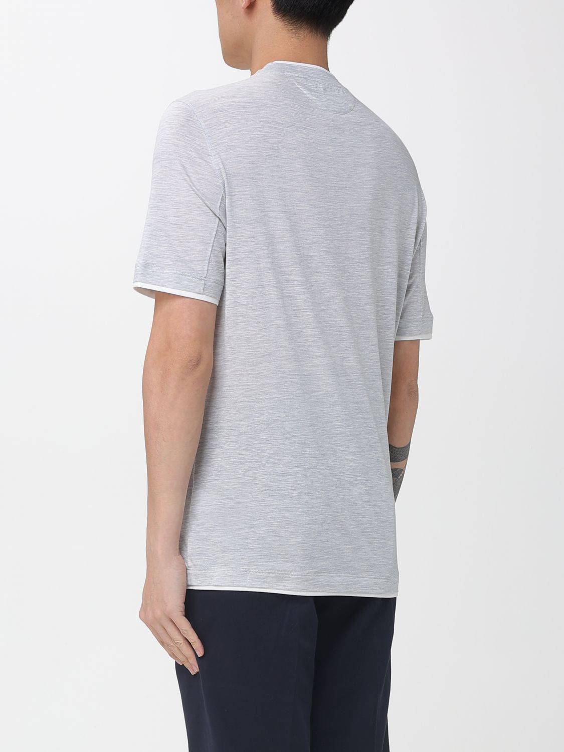 Brunello Cucinelli Brunello Cucinelli T-Shirt Men Grey Size US M / EU 48-50 / 2 - 3 Thumbnail