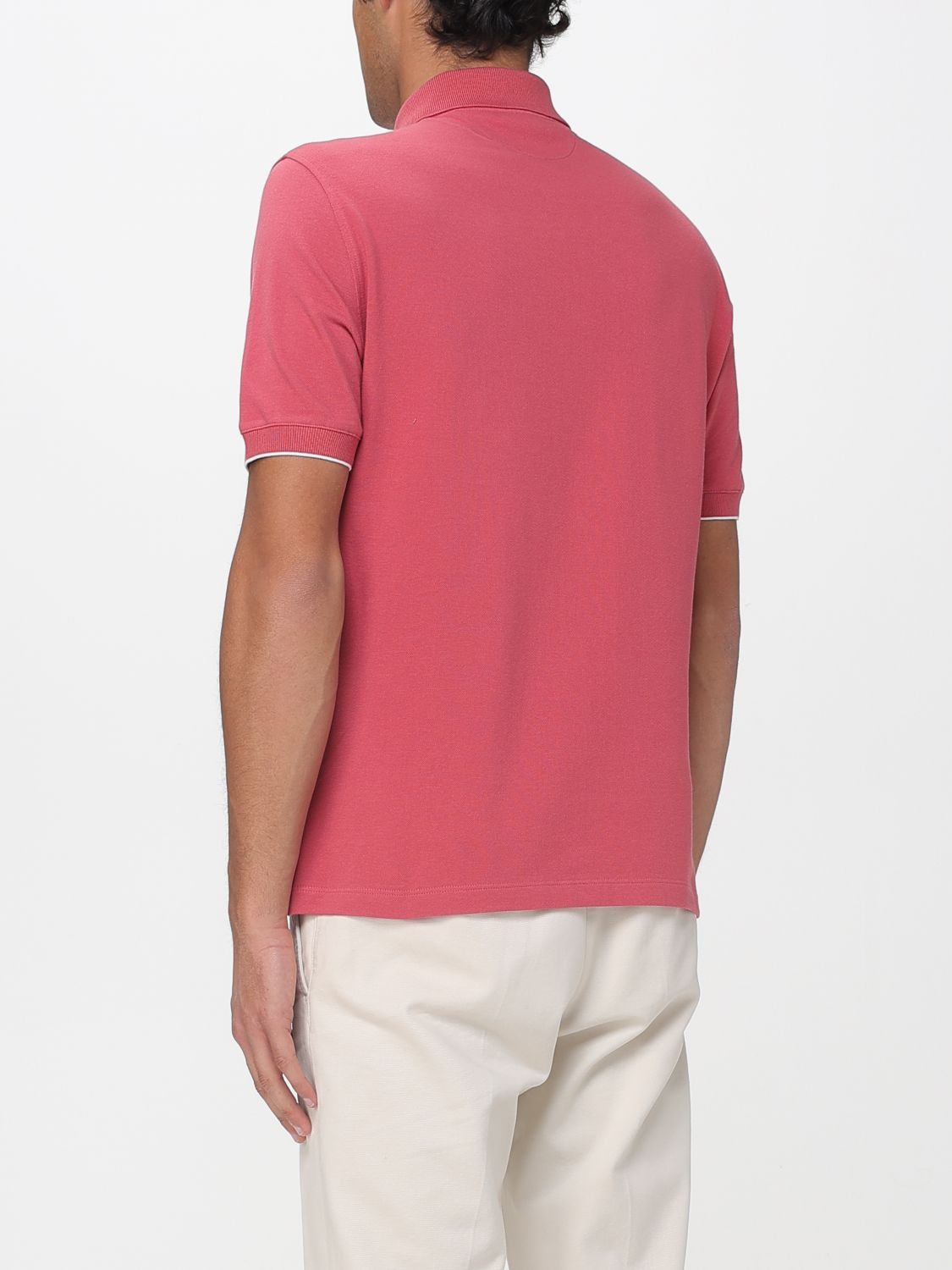 Brunello Cucinelli Brunello Cucinelli Polo Shirt Men Red Size US L / EU 52-54 / 3 - 3 Thumbnail