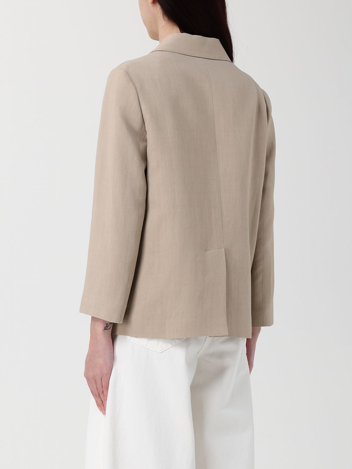 Brunello Cucinelli Brunello Cucinelli Jacket Woman Beige Size XS / US 0-2 / IT 36-38 - 3 Thumbnail