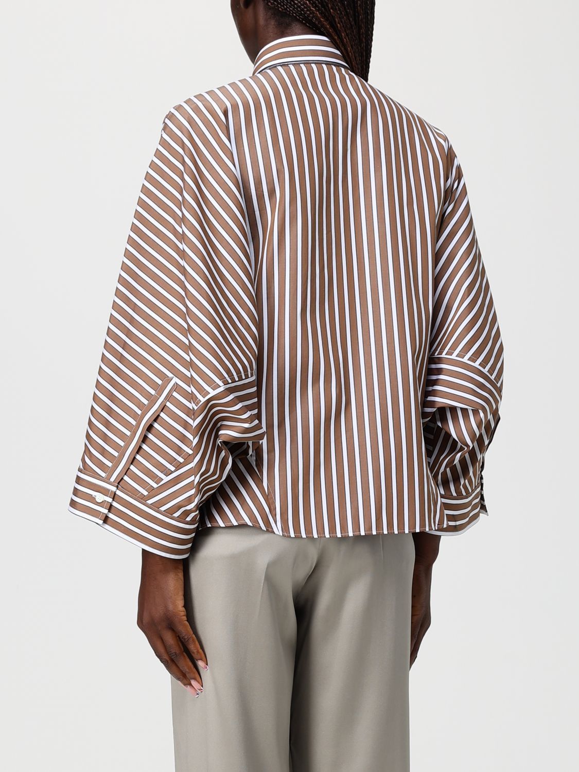 Brunello Cucinelli Brunello Cucinelli Shirt Woman Brown Size S / US 4 / IT 40 - 3 Thumbnail