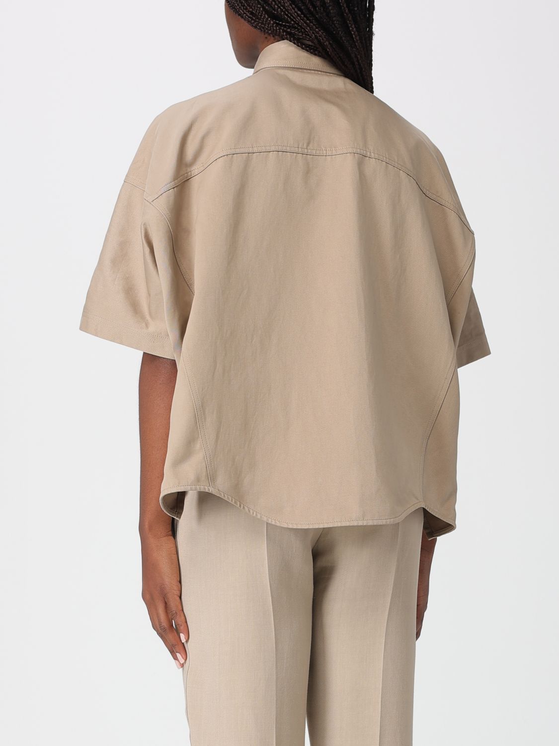 Brunello Cucinelli Brunello Cucinelli Shirt Woman Beige Size XS / US 0-2 / IT 36-38 - 3 Thumbnail
