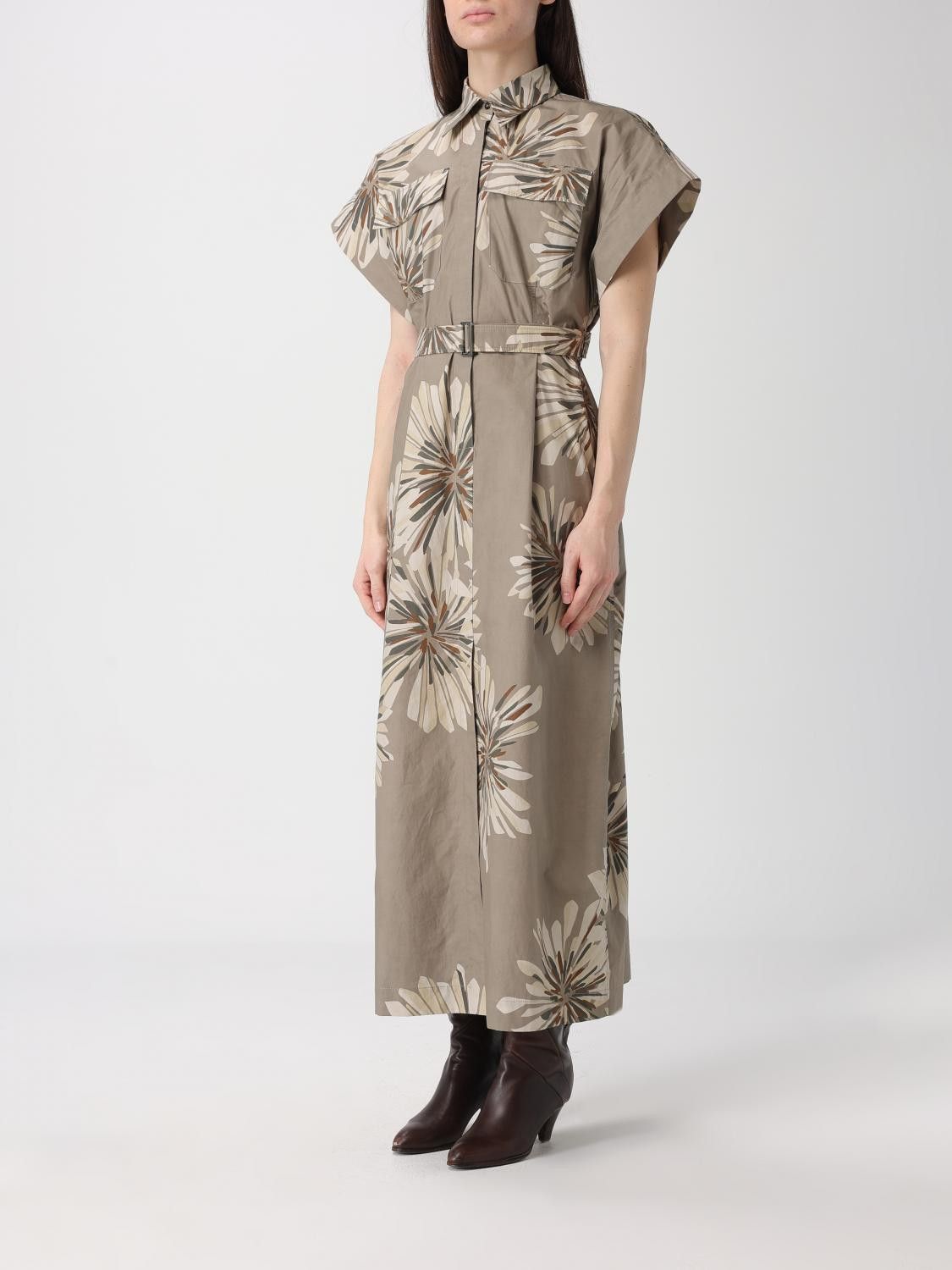 Brunello Cucinelli Brunello Cucinelli Dress Woman Green Size M / US 6-8 / IT 42-44 - 3 Thumbnail