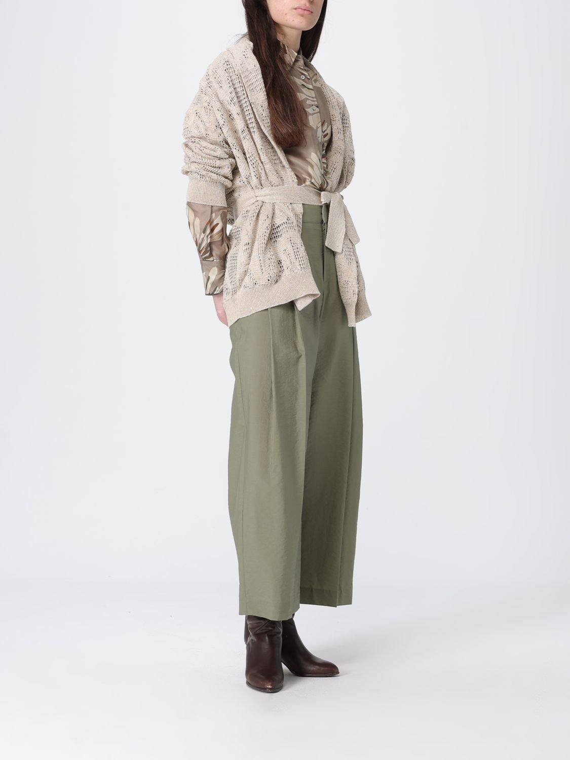 Brunello Cucinelli Brunello Cucinelli Shirt Woman Green Size S / US 4 / IT 40 - 2 Thumbnail