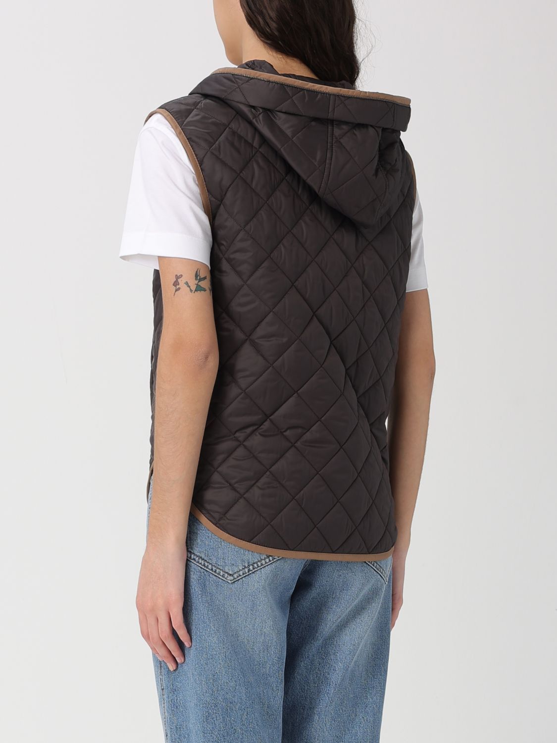 Brunello Cucinelli Brunello Cucinelli Waistcoat Woman Black Size S / US 4 / IT 40 - 3 Thumbnail