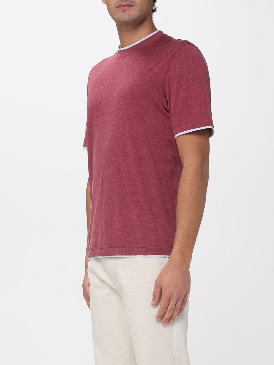 Brunello Cucinelli Brunello Cucinelli T-Shirt Men Red Size US L / EU 52-54 / 3 - 4 Thumbnail