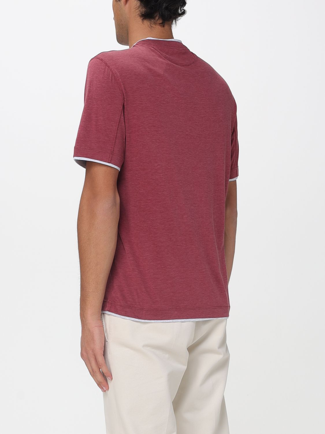 Brunello Cucinelli Brunello Cucinelli T-Shirt Men Red Size US M / EU 48-50 / 2 - 3 Thumbnail