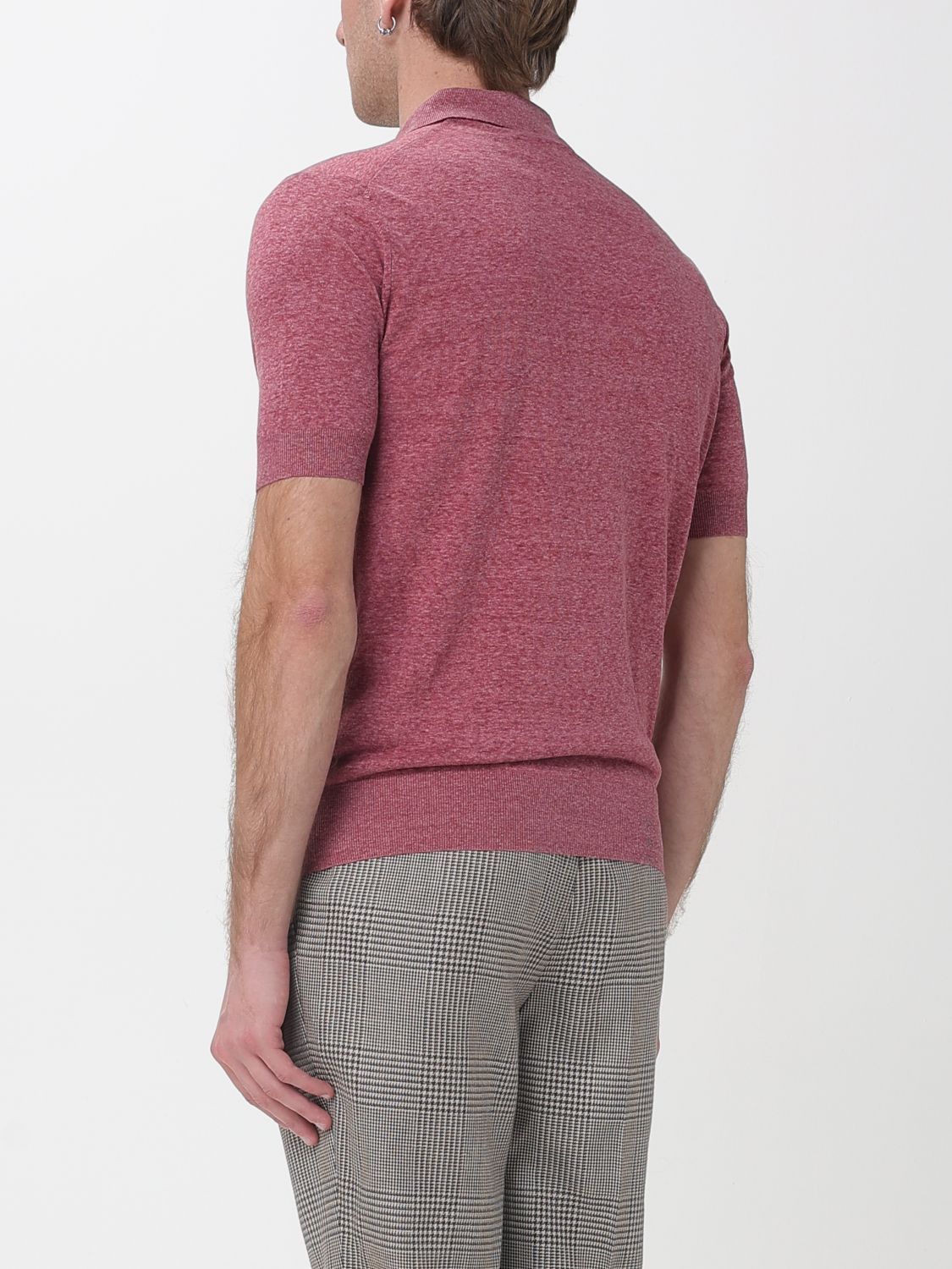 Brunello Cucinelli Brunello Cucinelli Polo Shirt Men Pink Size US XL / EU 56 / 4 - 3 Thumbnail