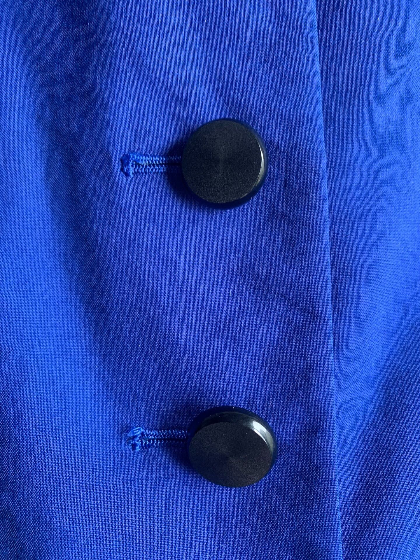 Saint Laurent Paris YSL Vintage Navy Horn-Sleeve Blazer Size M / US 6-8 / IT 42-44 - 6 Thumbnail